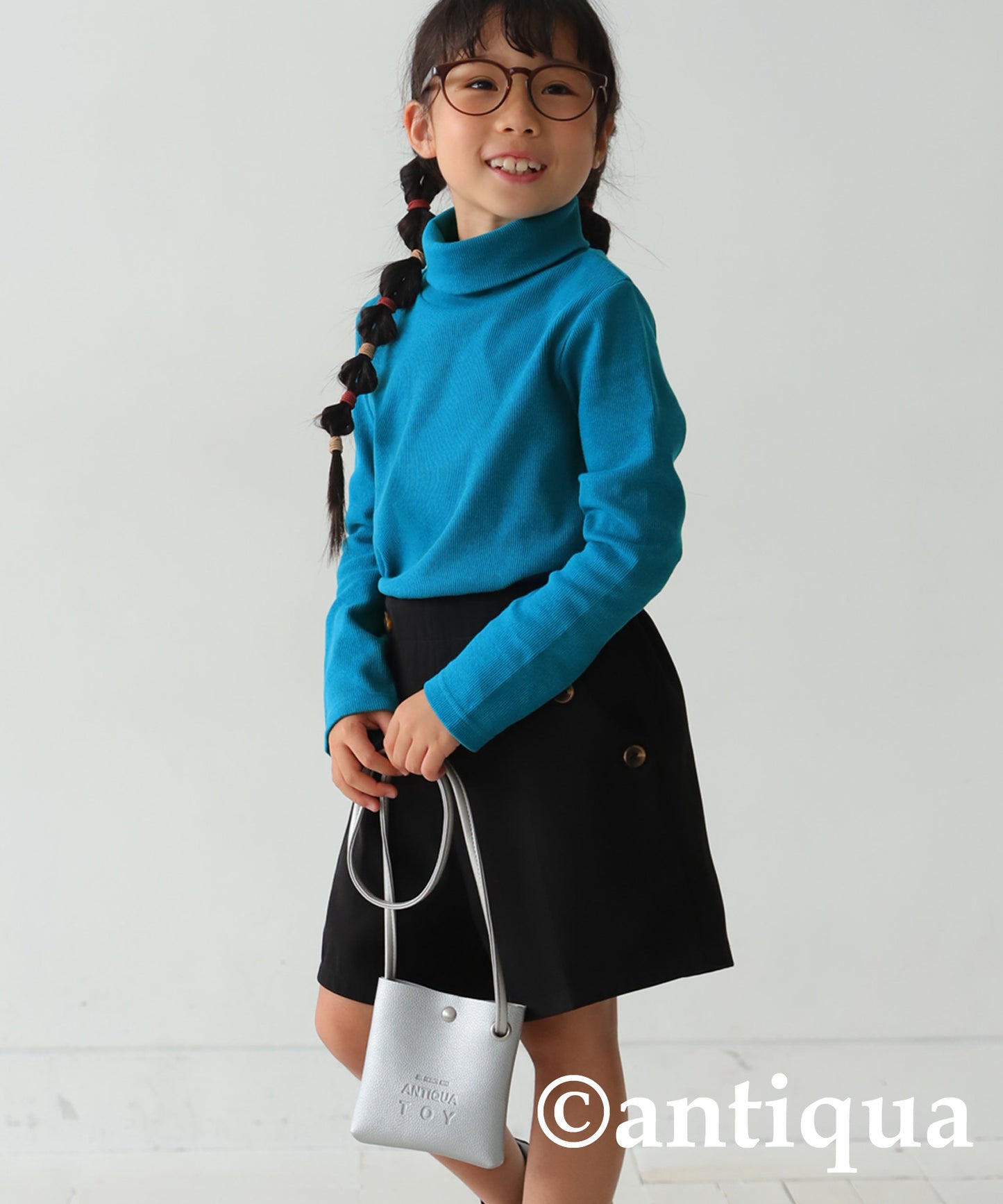 Turtleneck rib tops Kids