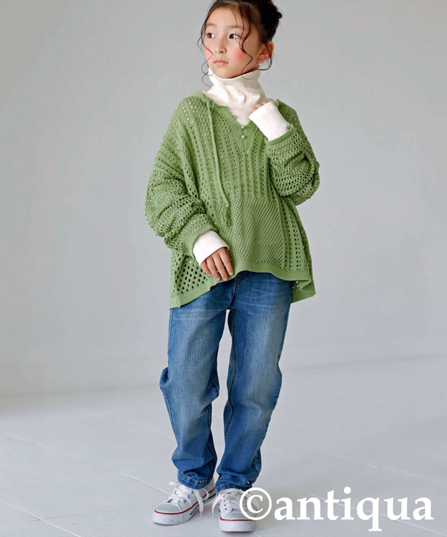 Cotton Blend Turtle Rib Tops Junior