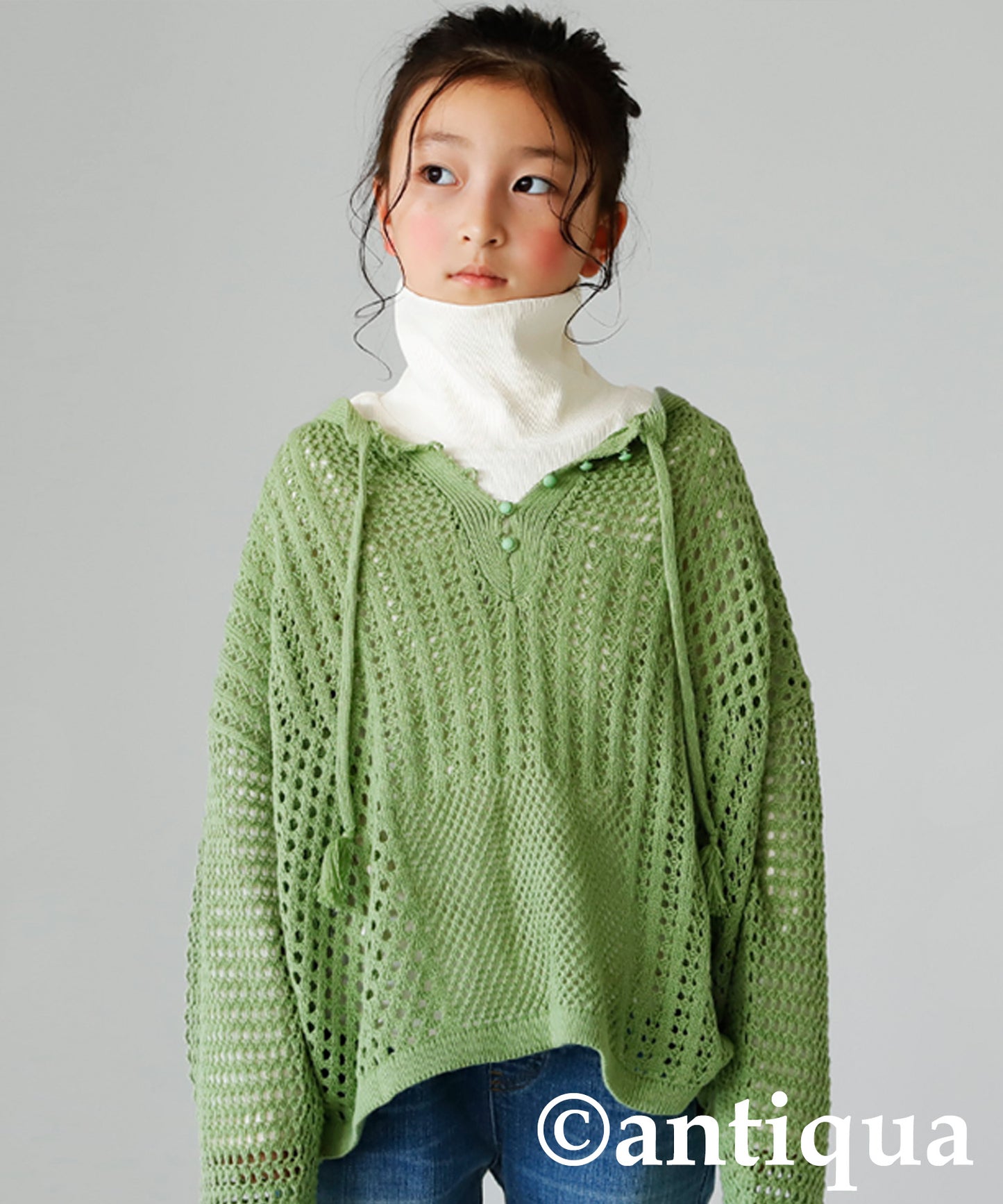 Cotton Blend Turtle Rib Tops Junior