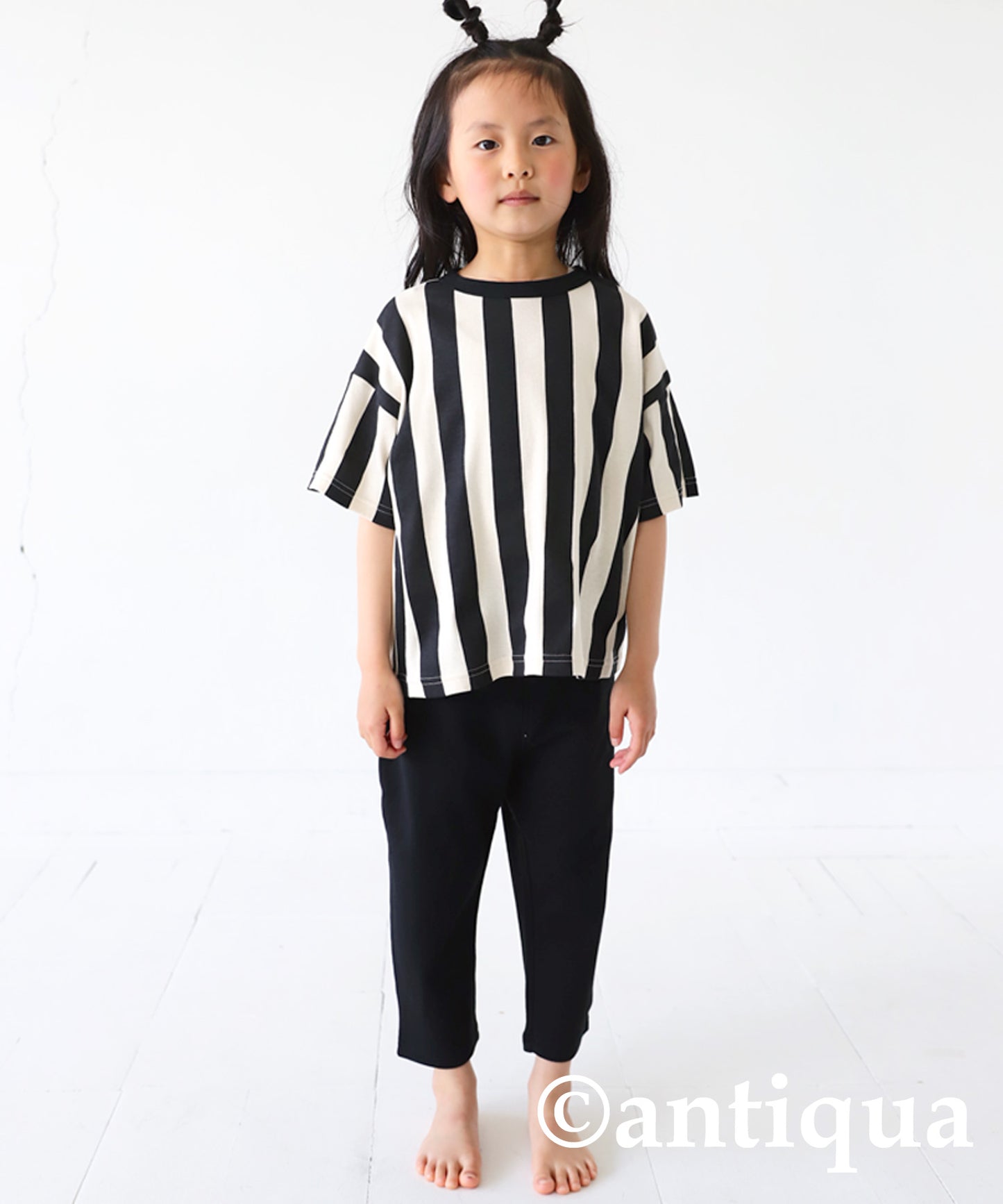 100%cotton striped pattern short sleeve room wear Kids