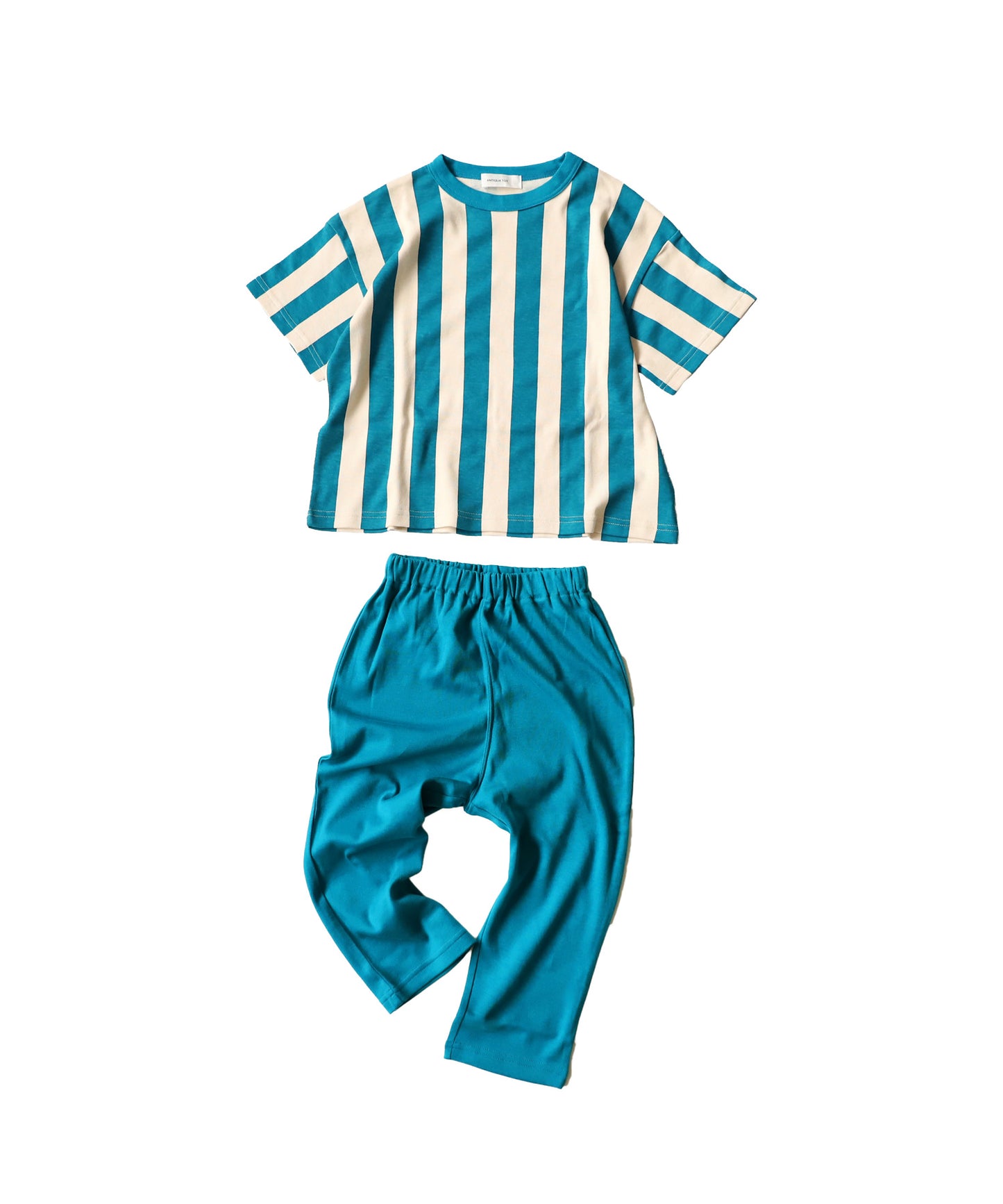 100%cotton striped pattern short sleeve room wear Kids