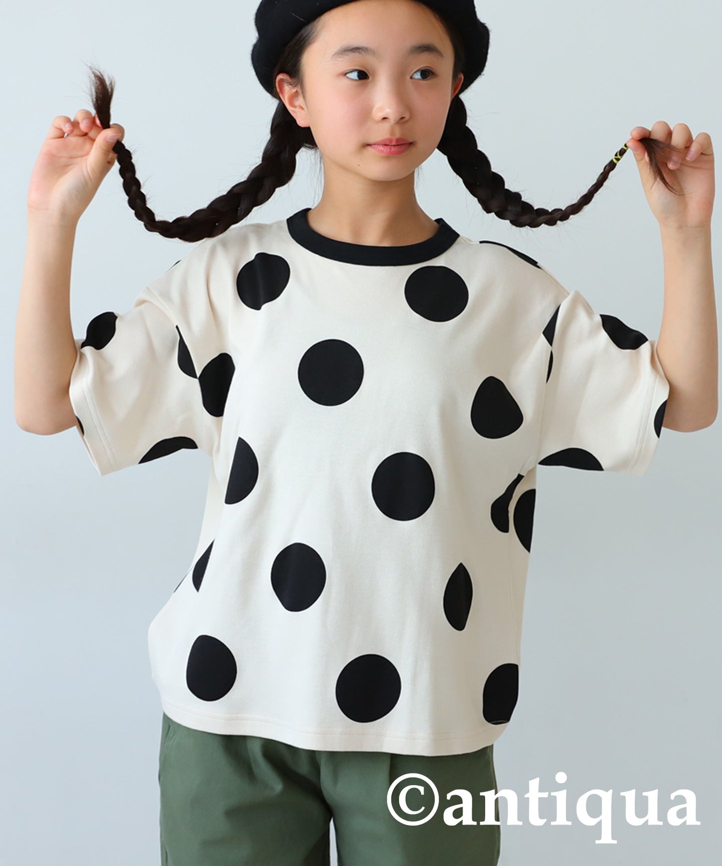 Dot Pattern Short Sleeve Room Wear Junior