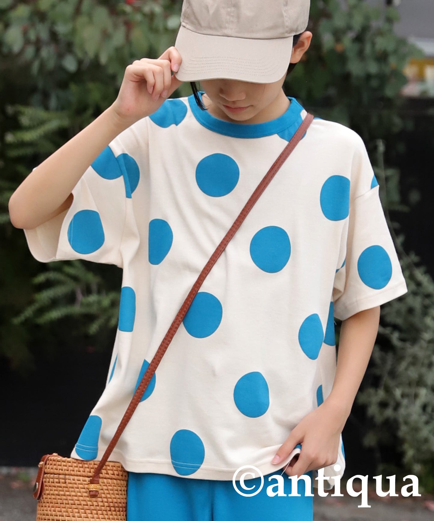 Dot Pattern Short Sleeve Room Wear Junior