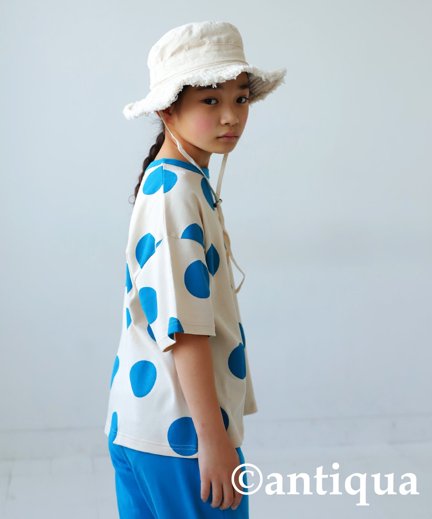 Dot Pattern Short Sleeve Room Wear Junior