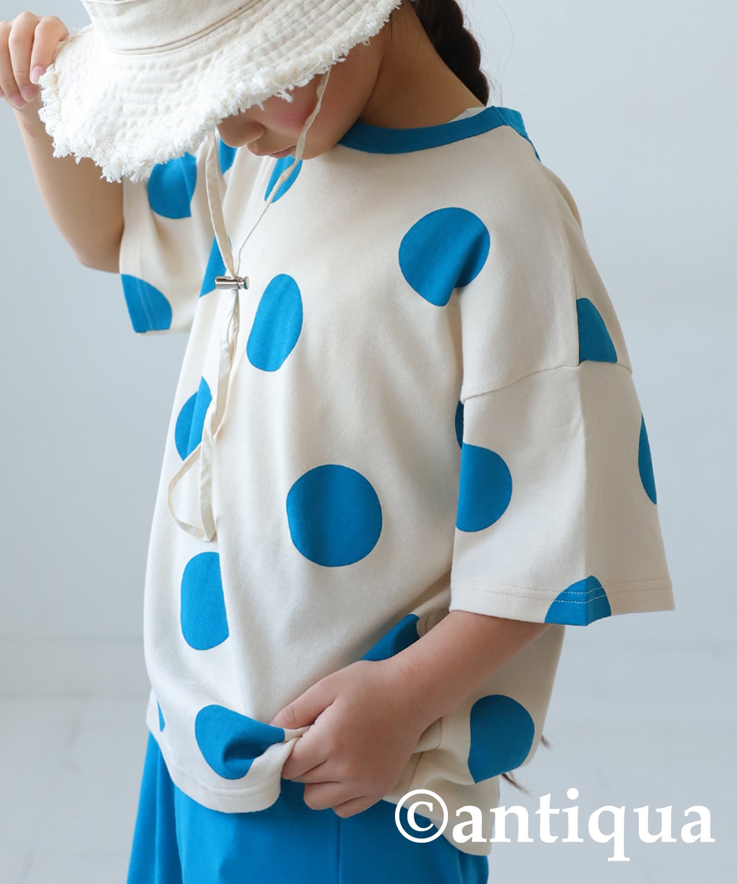 Dot Pattern Short Sleeve Room Wear Junior