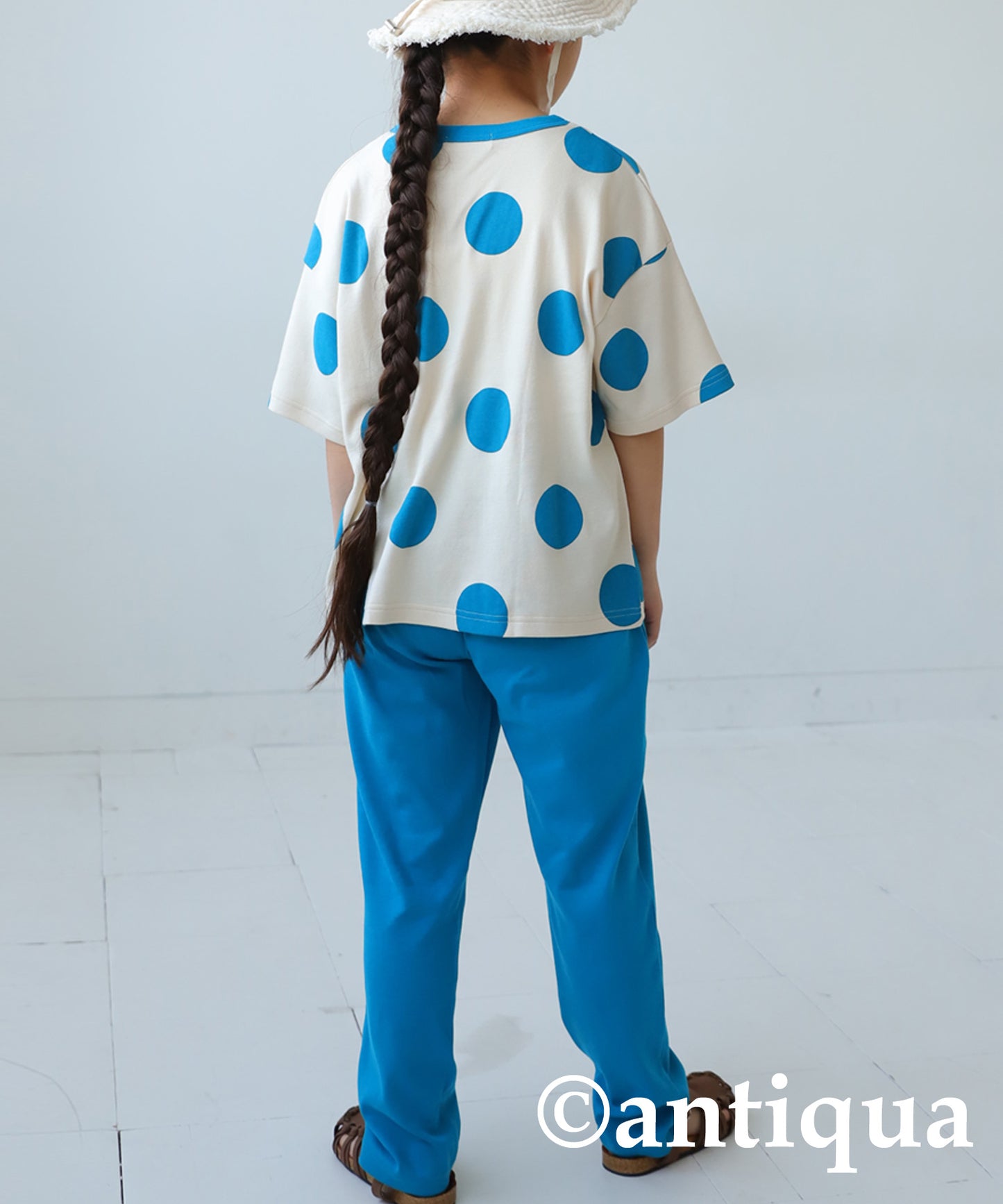 Dot Pattern Short Sleeve Room Wear Junior