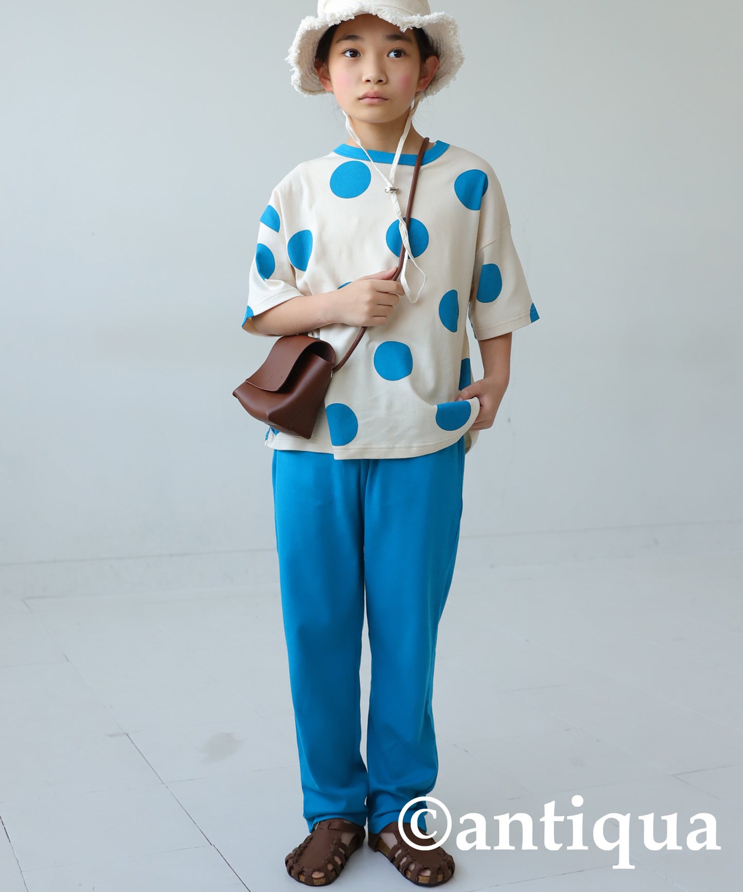 Dot Pattern Short Sleeve Room Wear Junior