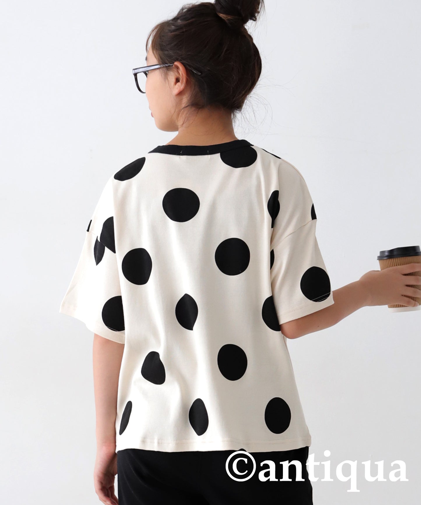 Dot Pattern Short Sleeve Room Wear Junior