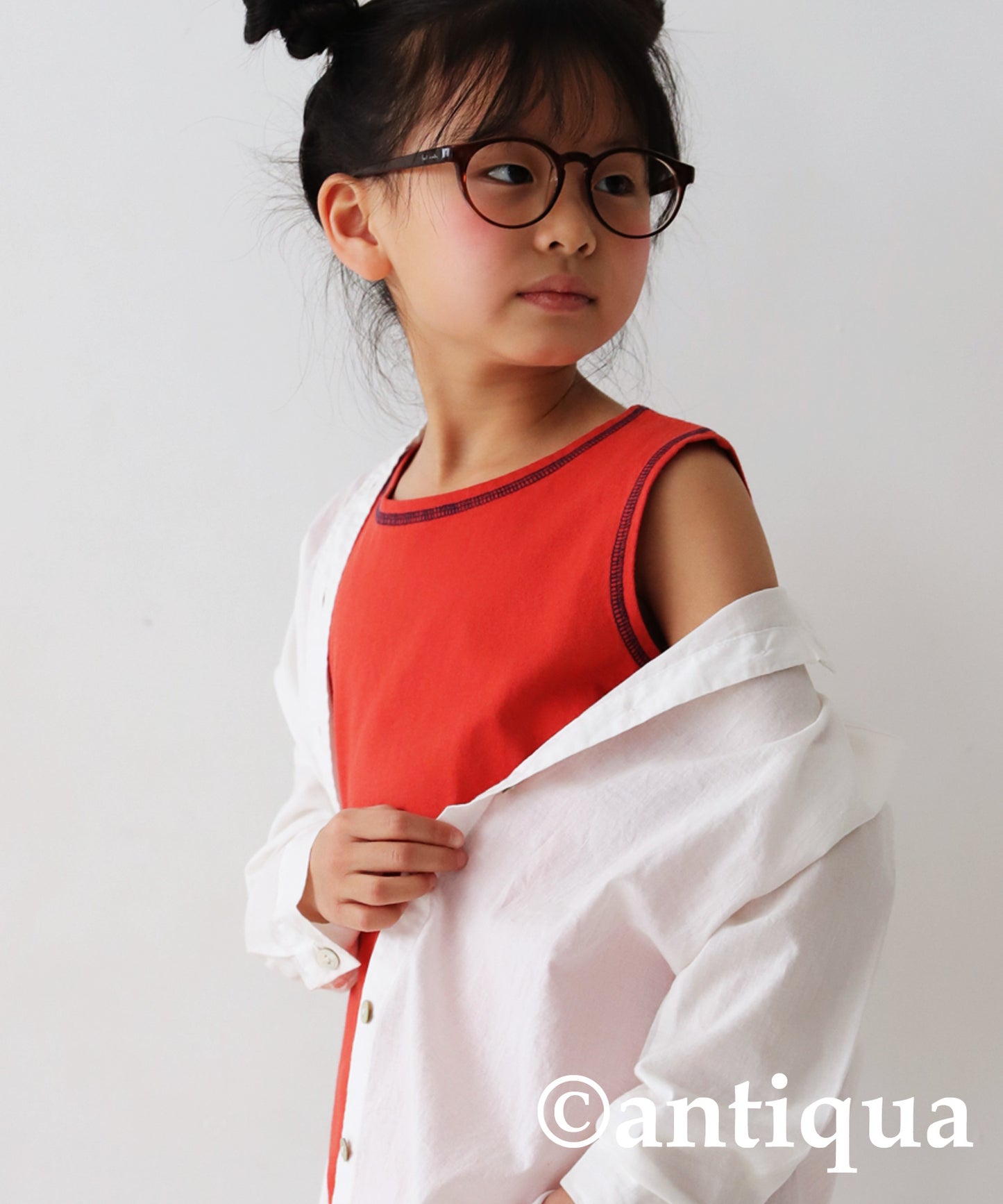 bicolor stitch Tank Top Kids