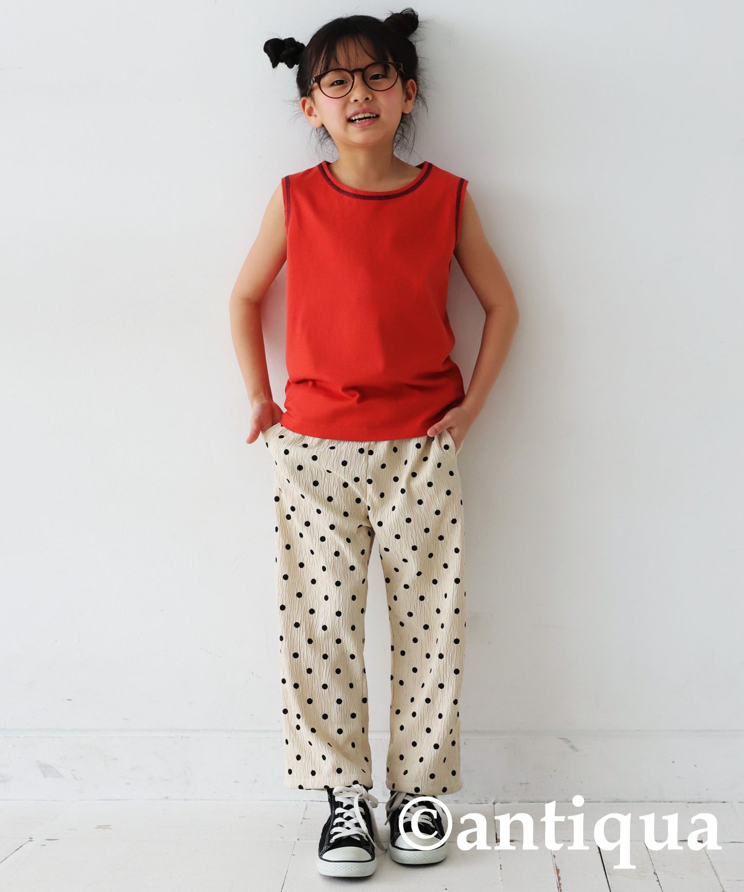 bicolor stitch Tank Top Kids