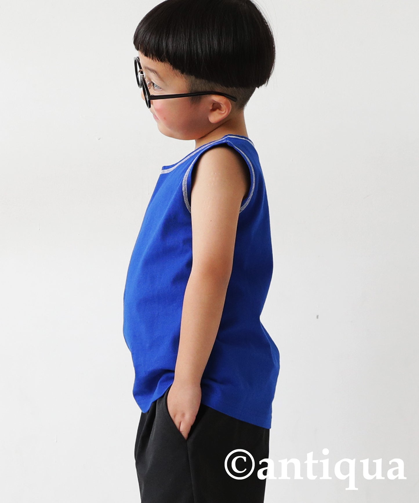 bicolor stitch Tank Top Kids