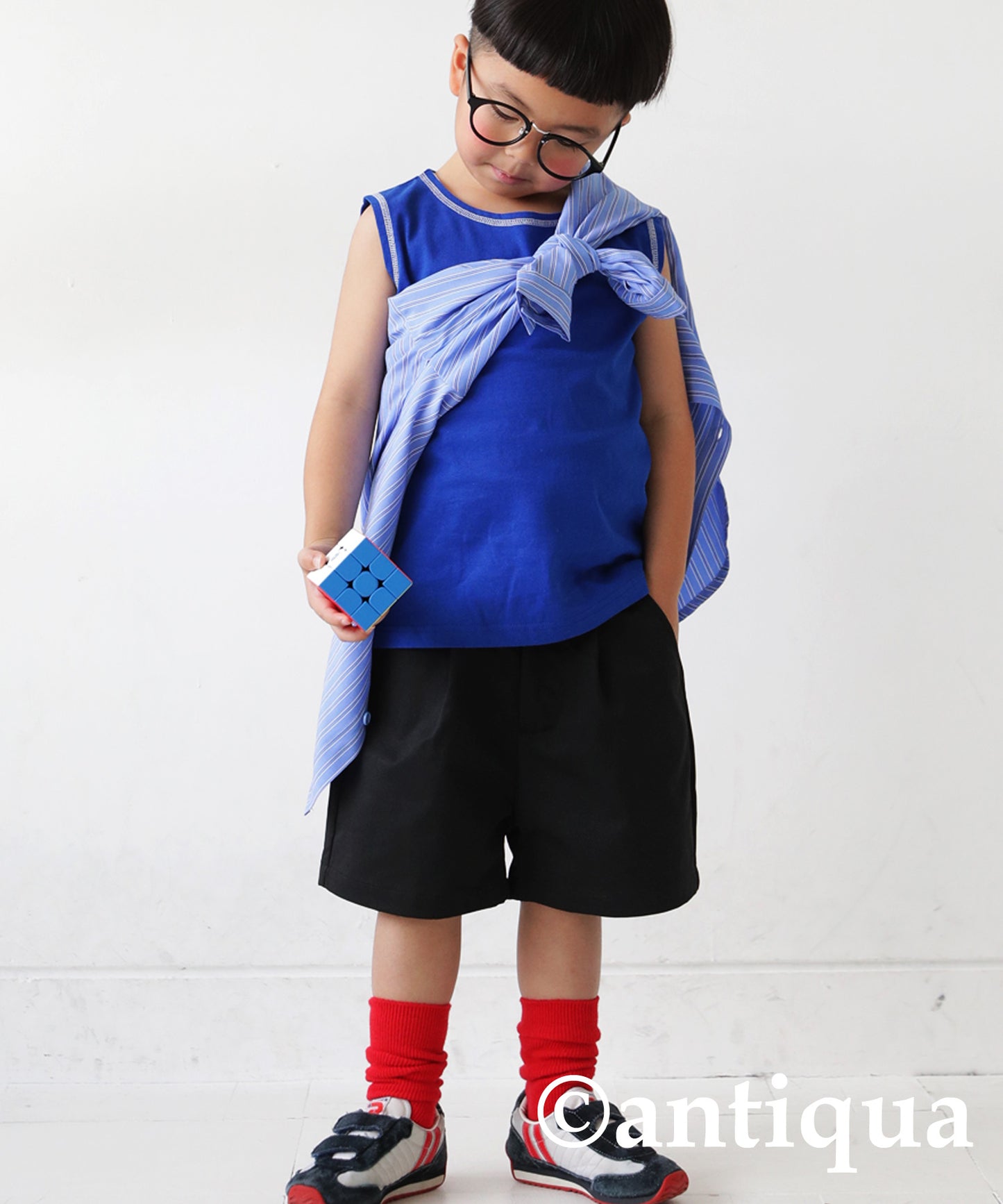 bicolor stitch Tank Top Kids