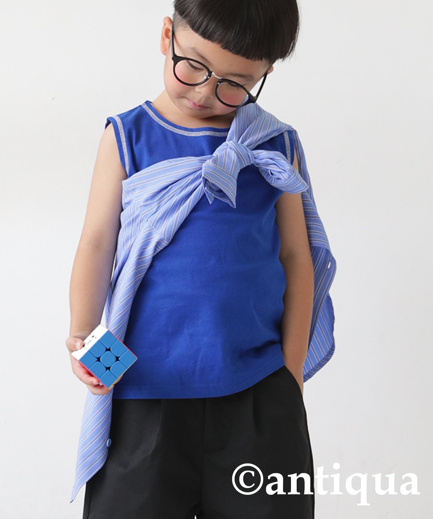 bicolor stitch Tank Top Kids