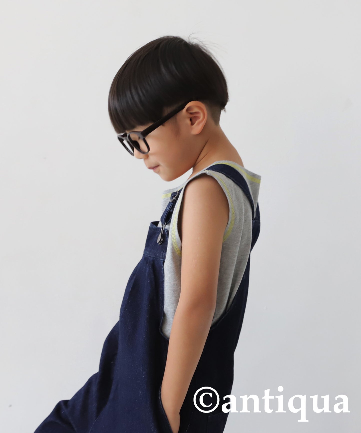 bicolor stitch Tank Top Kids