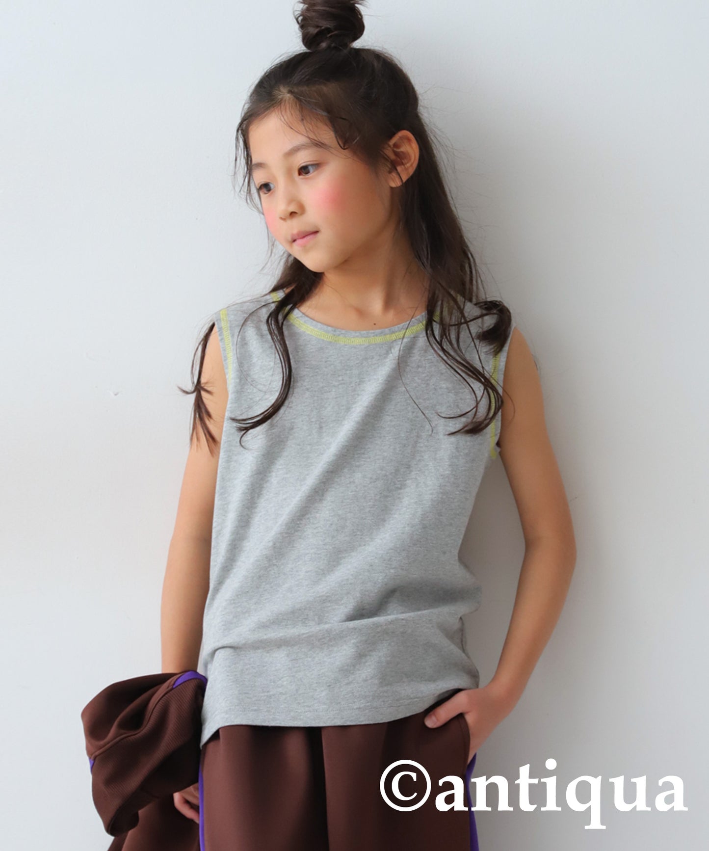 bicolor stitch Tank Top Kids