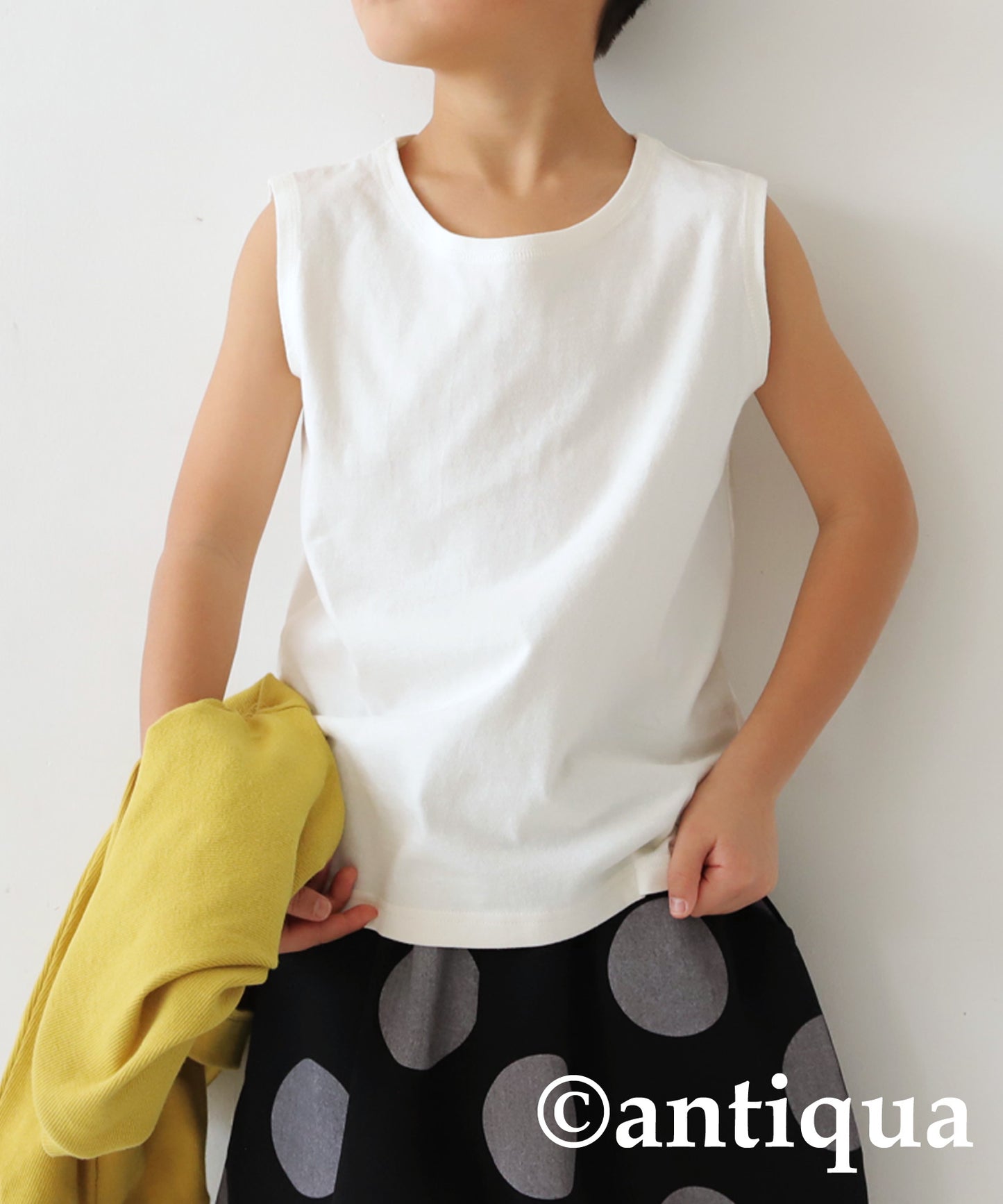 bicolor stitch Tank Top Kids