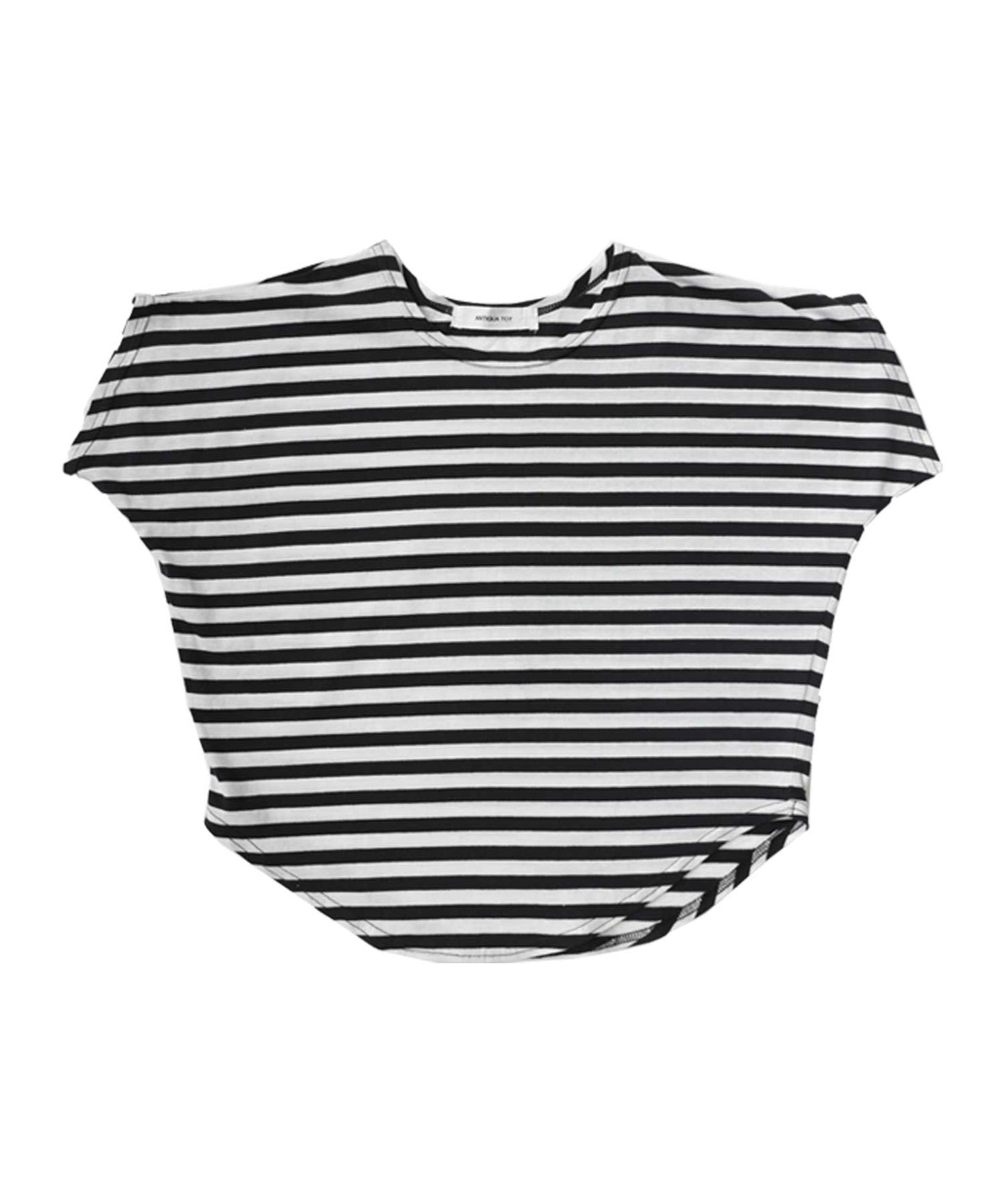 100%cotton Border Dolman sleeve tops Kids