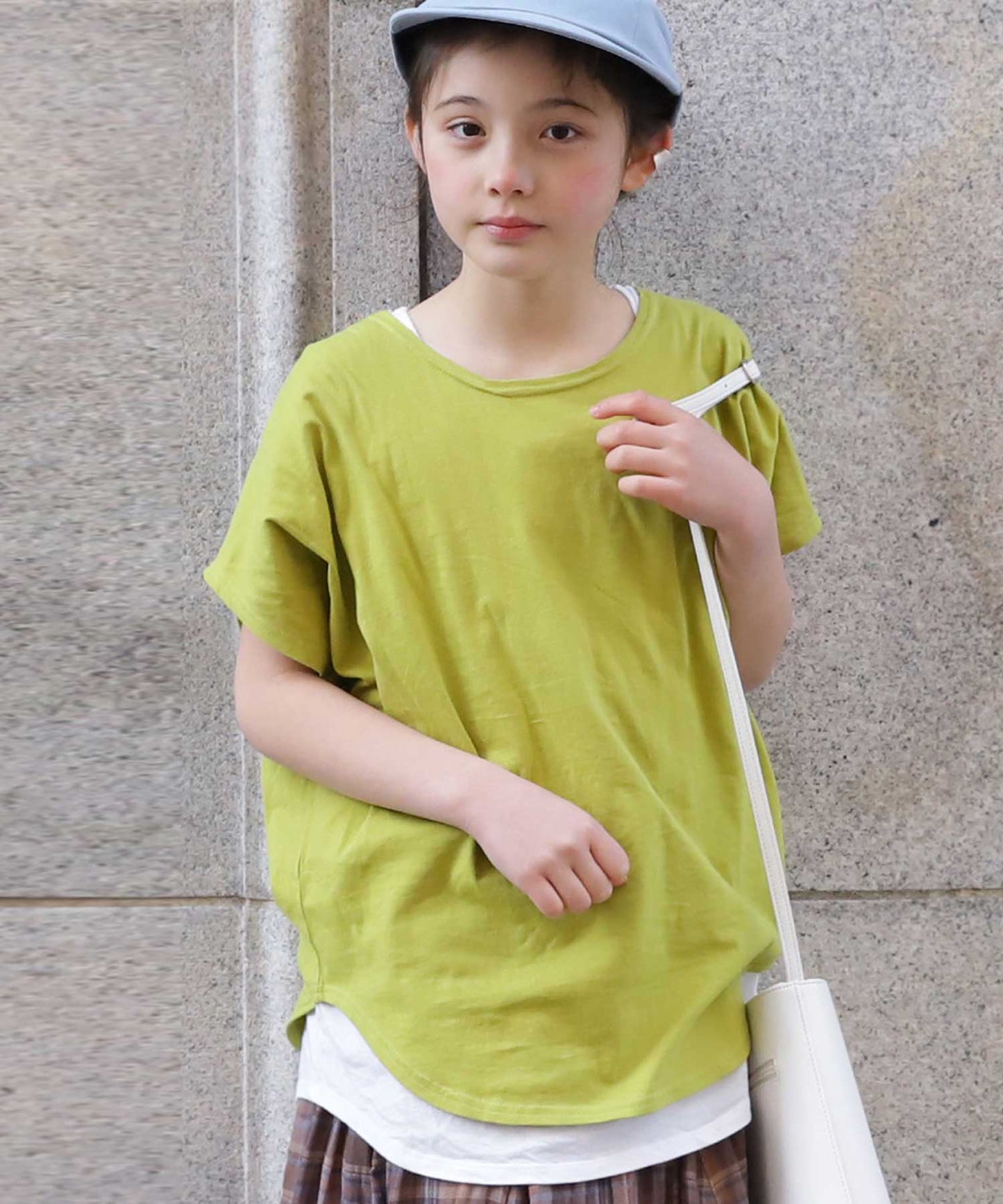 100%cotton Simple Dolman sleeve Tops Kids