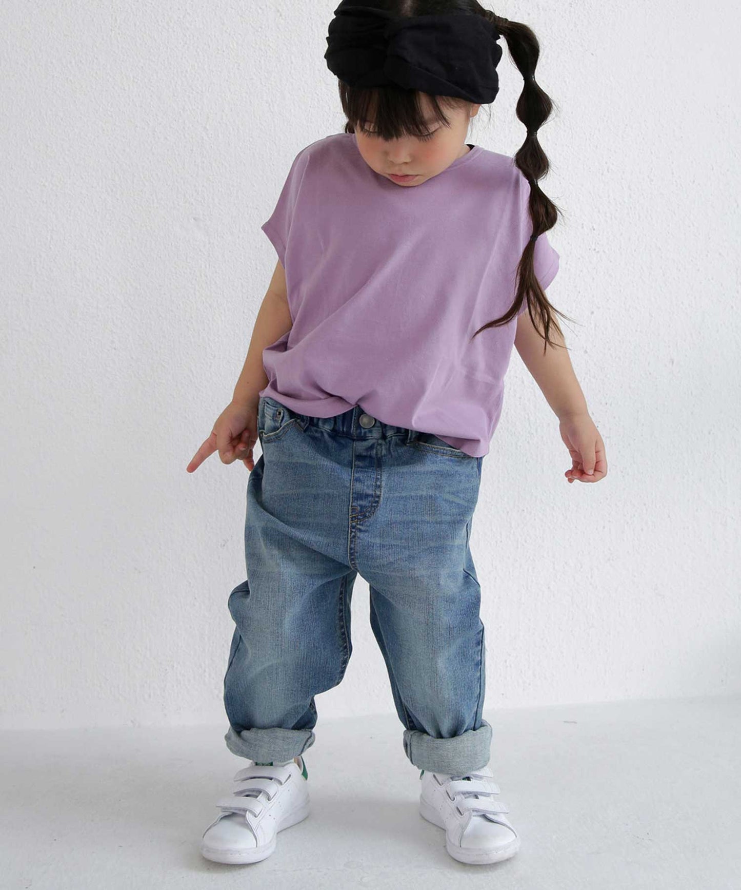 100%cotton Simple Dolman sleeve Tops Kids