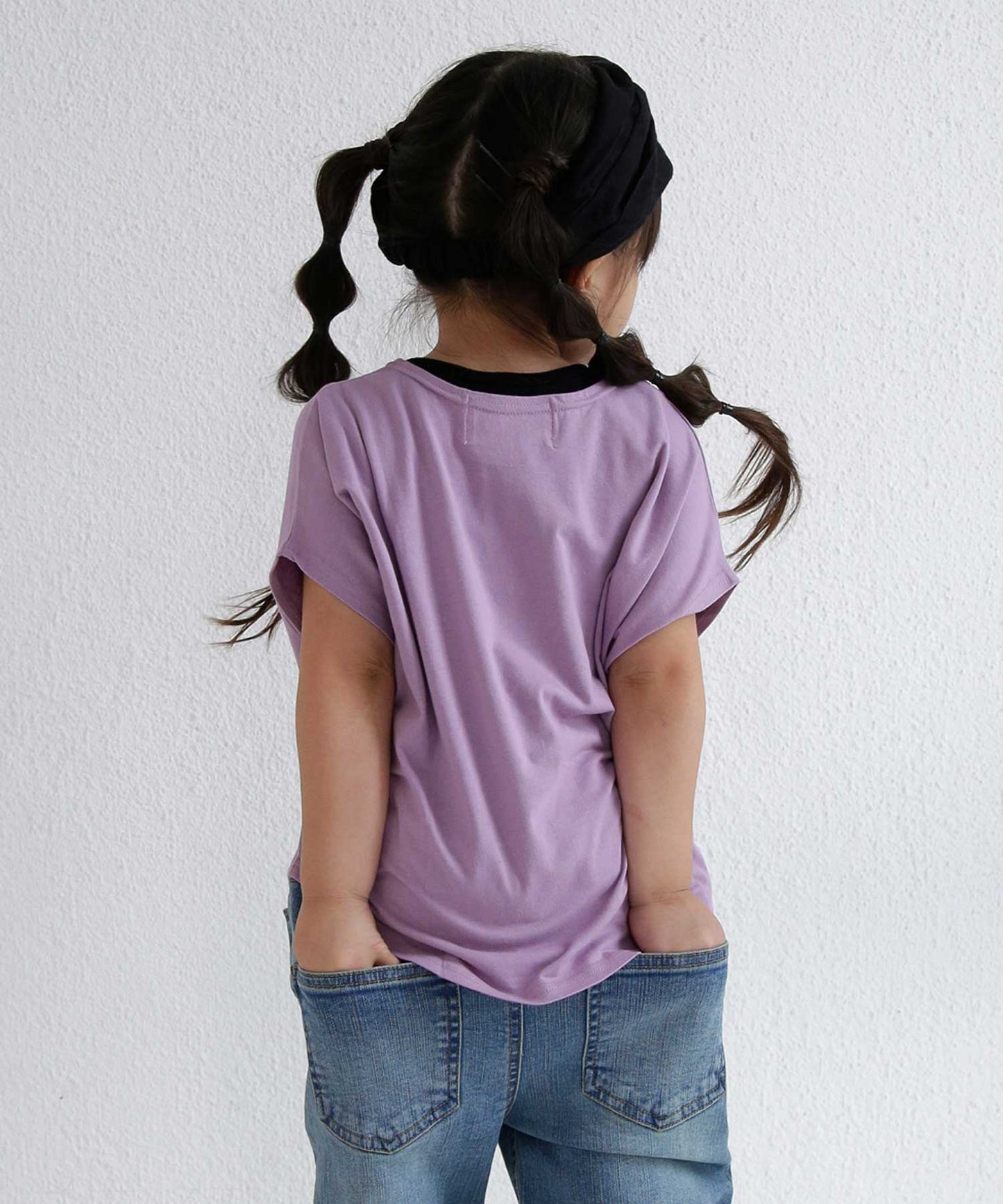 100%cotton Simple Dolman sleeve Tops Kids