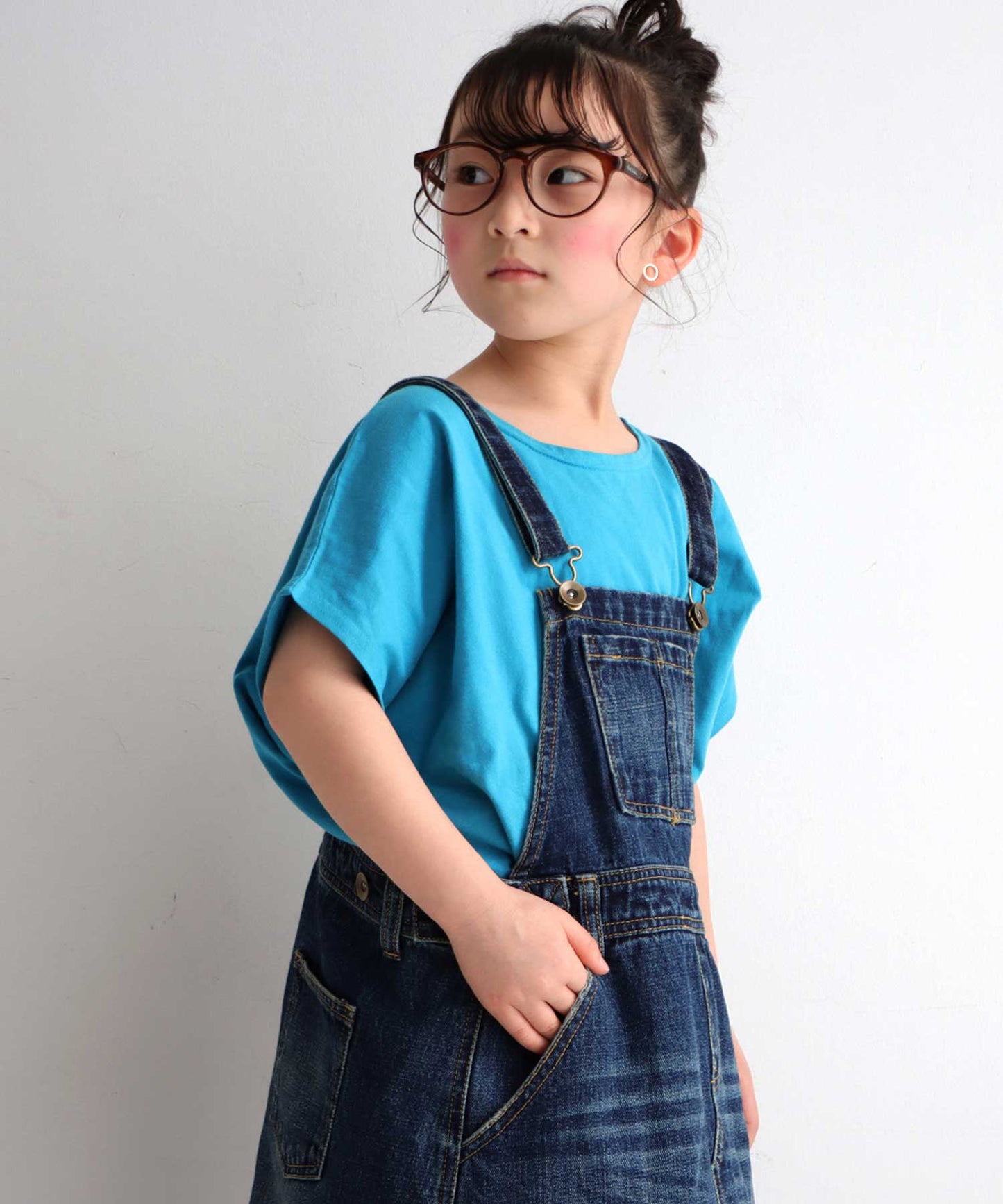 100%cotton Simple Dolman sleeve Tops Kids