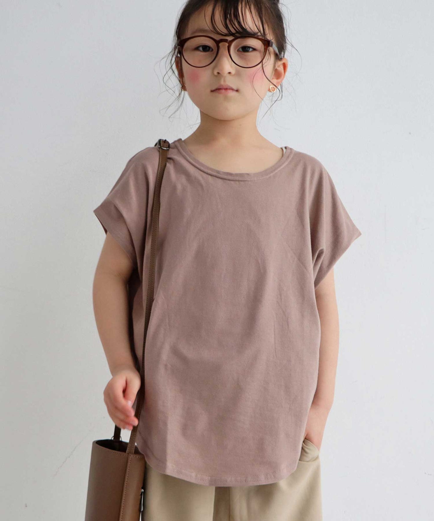 100%cotton Simple Dolman sleeve Tops Kids