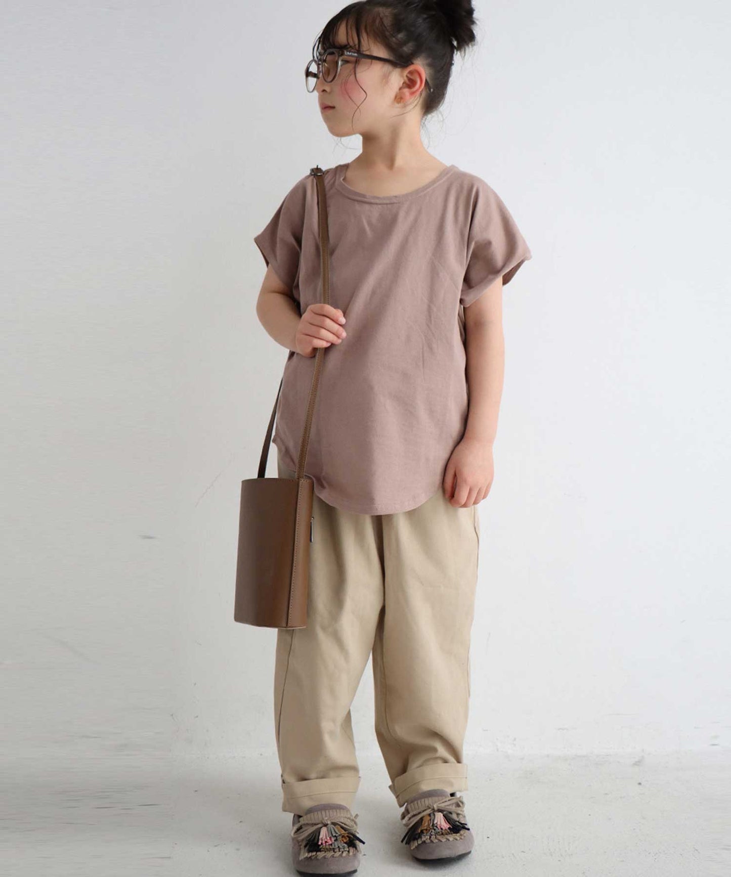 100%cotton Simple Dolman sleeve Tops Kids