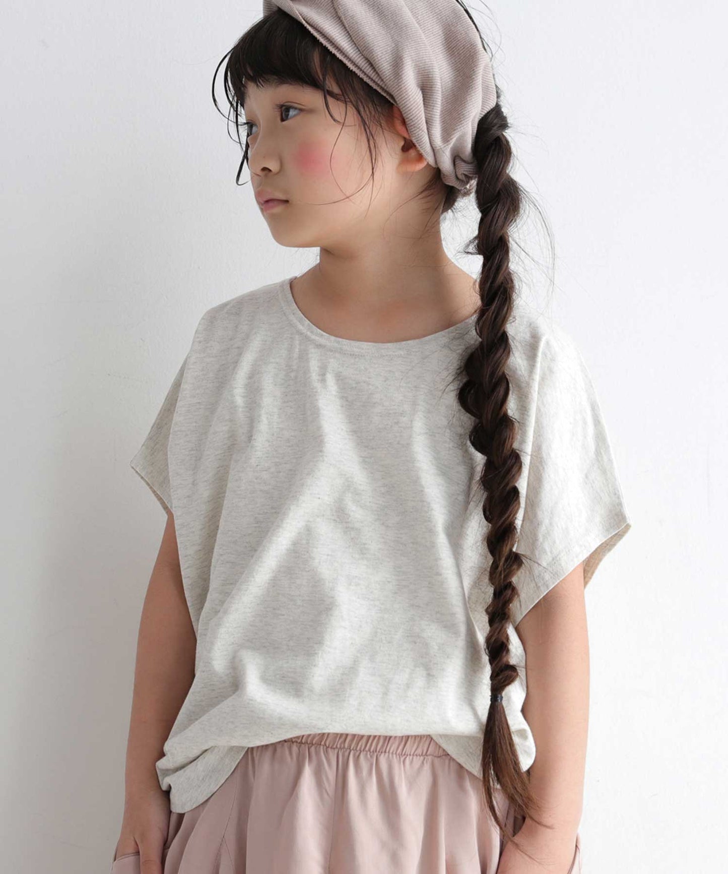 100%cotton Simple Dolman sleeve Tops Kids