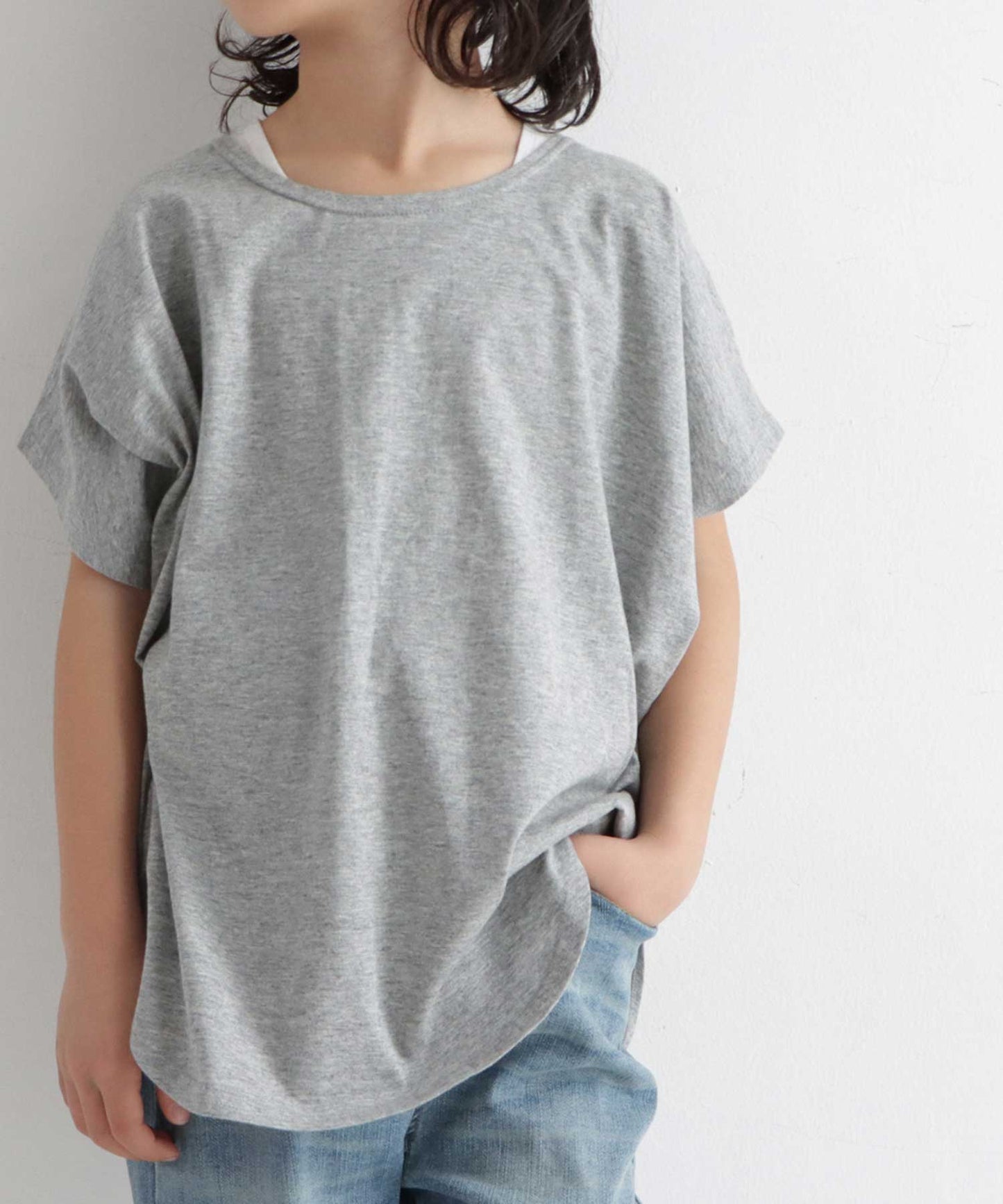 100%cotton Simple Dolman sleeve Tops Kids