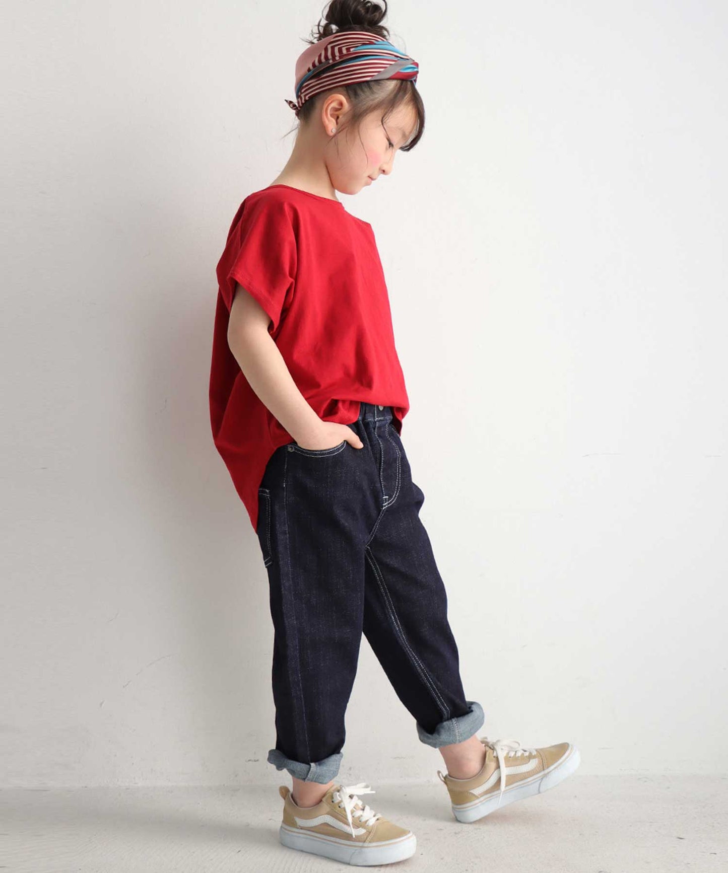 100%cotton Simple Dolman sleeve Tops Kids