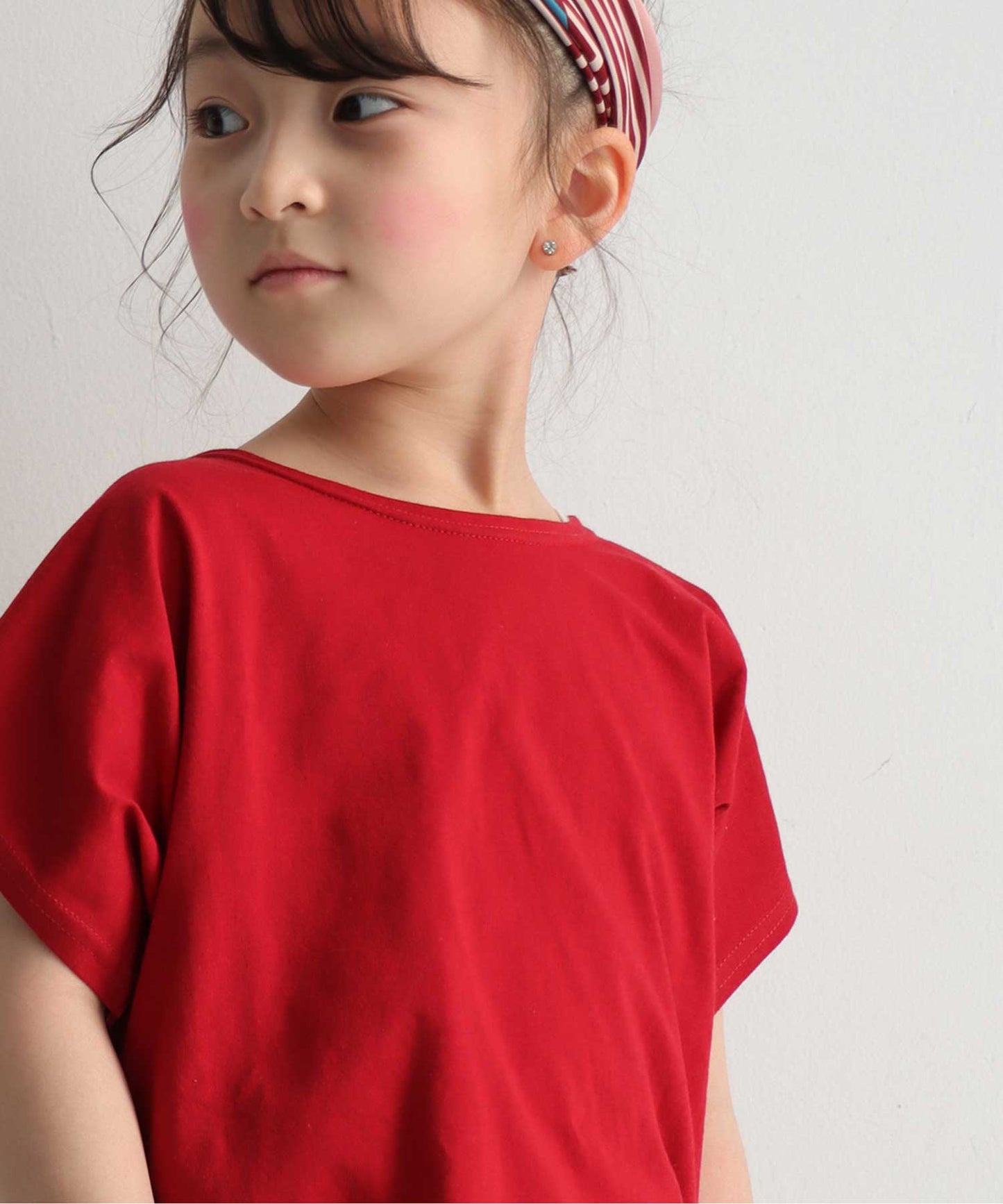 100%cotton Simple Dolman sleeve Tops Kids