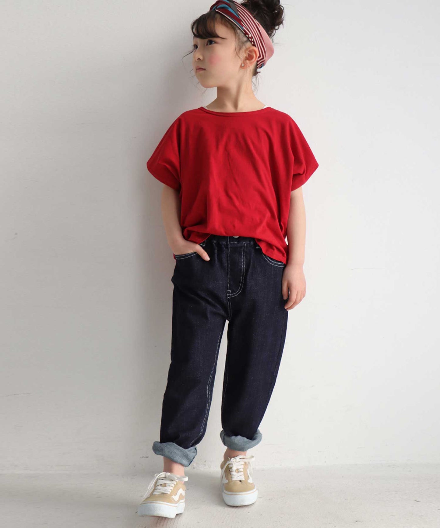 100%cotton Simple Dolman sleeve Tops Kids