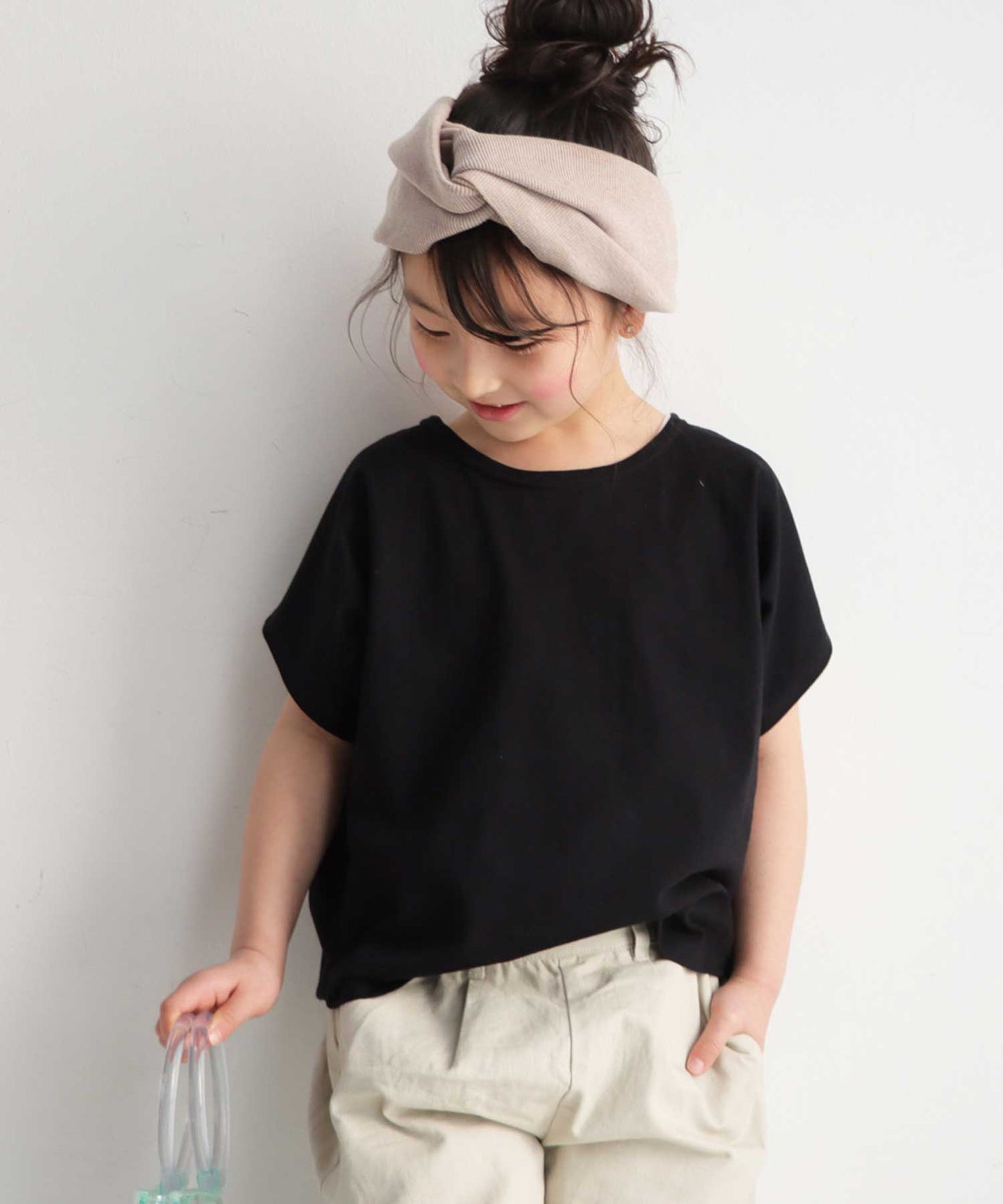 100%cotton Simple Dolman sleeve Tops Kids