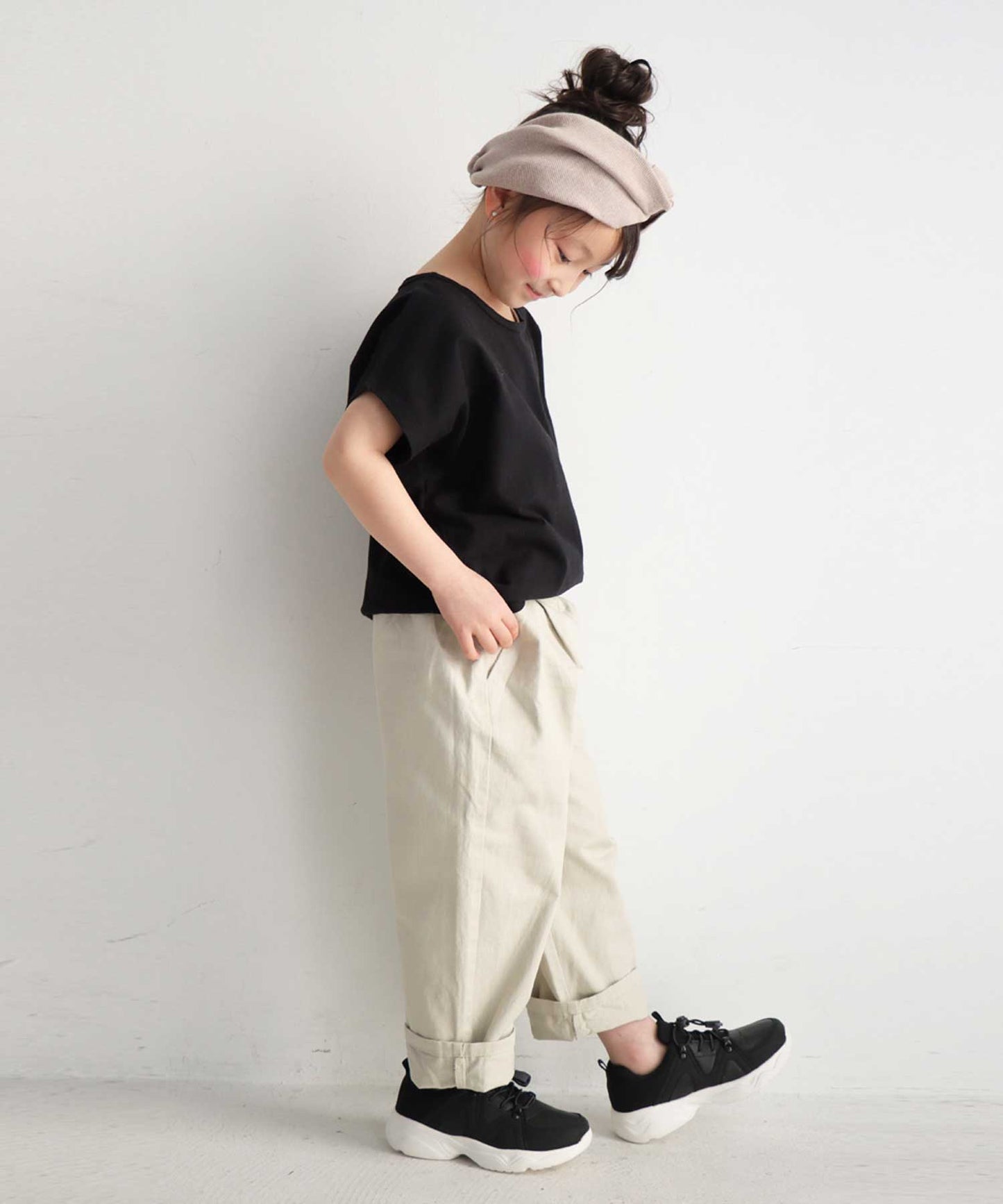 100%cotton Simple Dolman sleeve Tops Kids