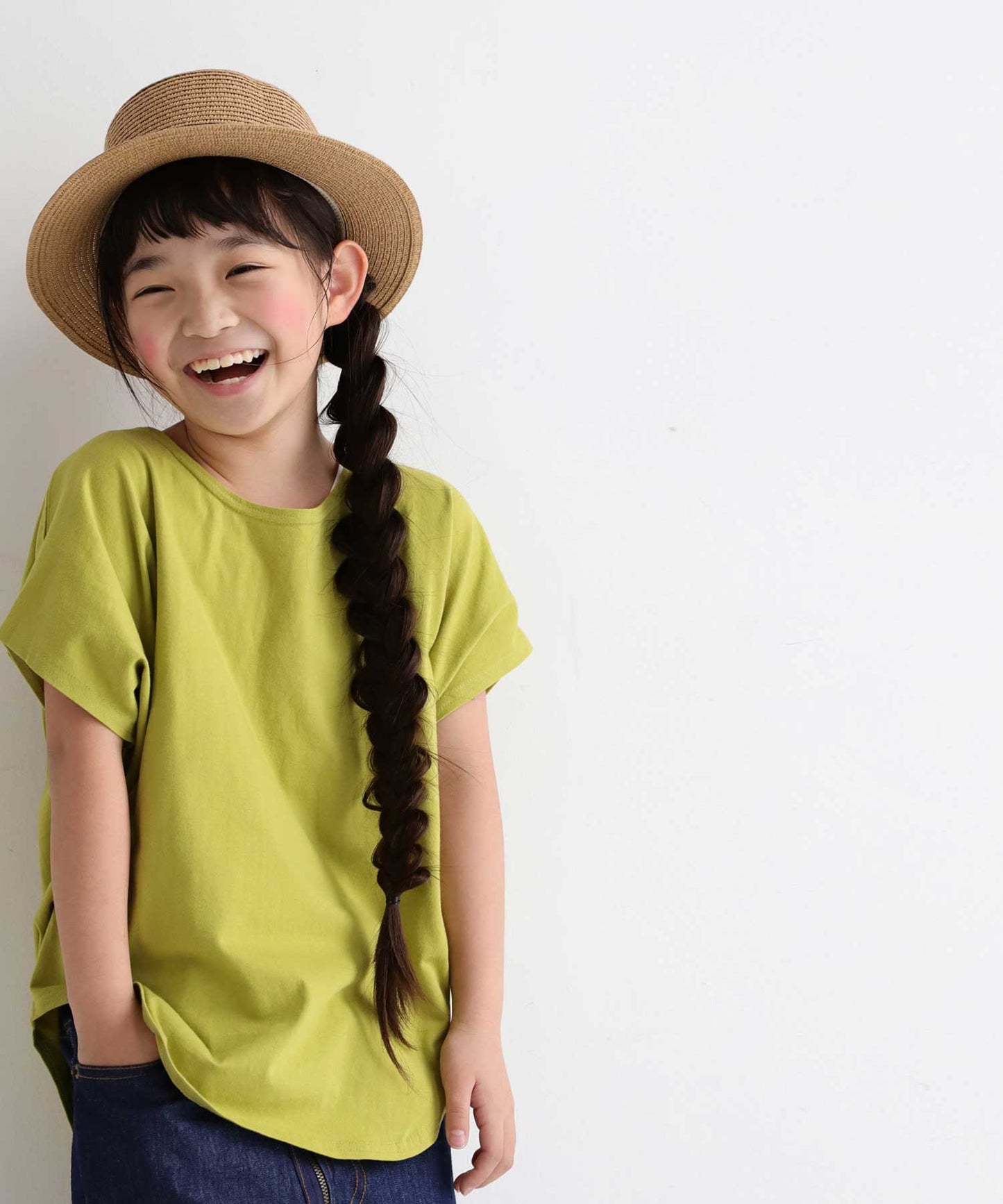 100%cotton Simple Dolman sleeve Tops Kids