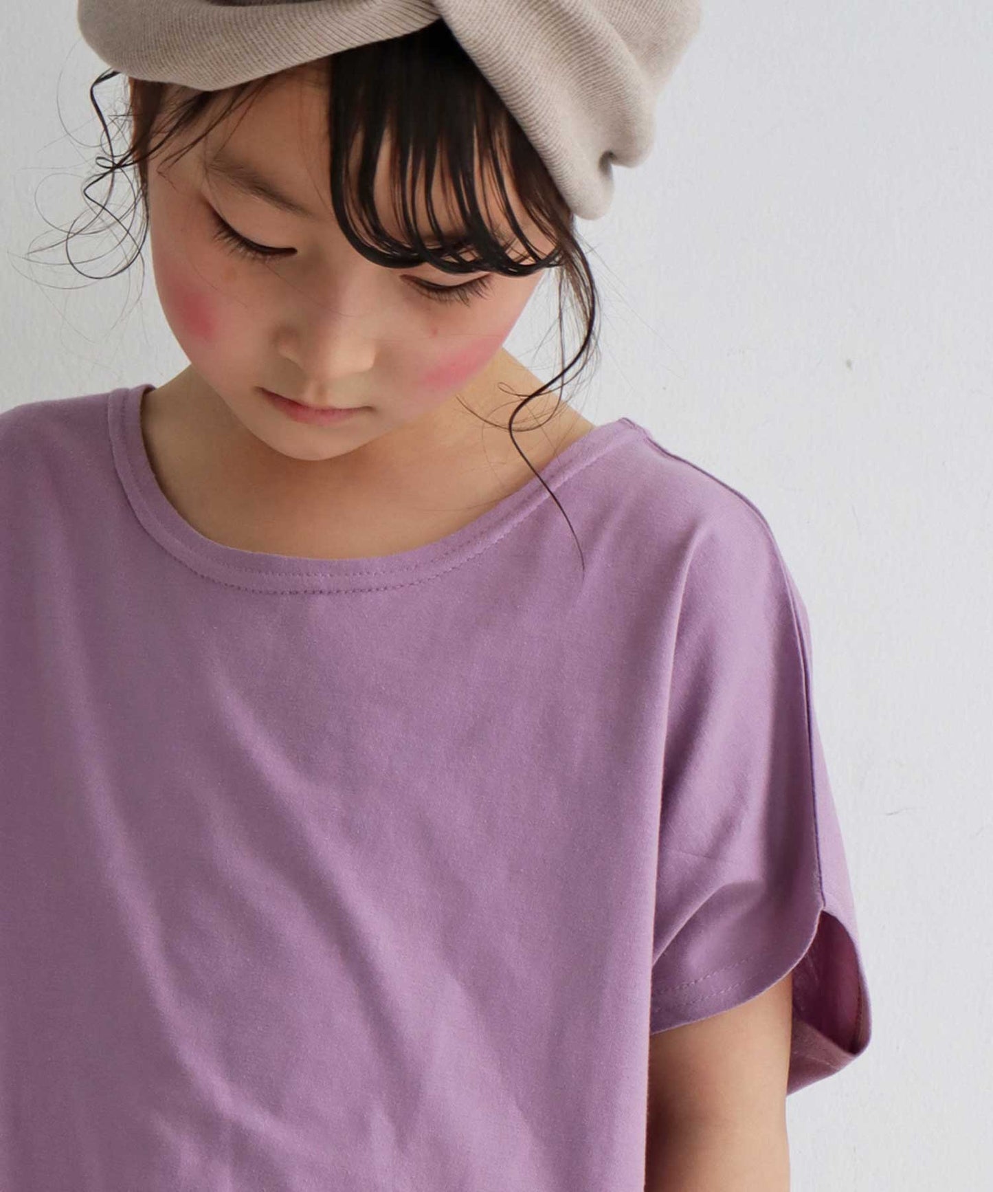 100%cotton Simple Dolman sleeve Tops Kids