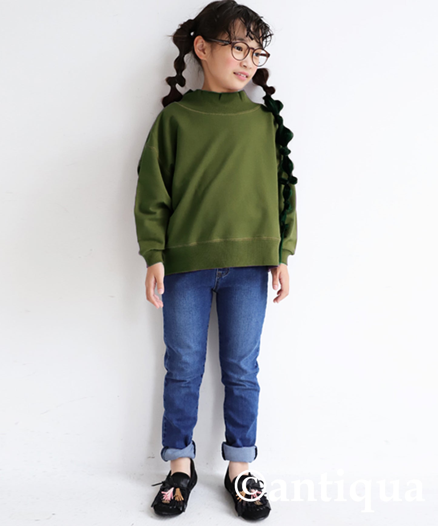 High neck rib tops Kids