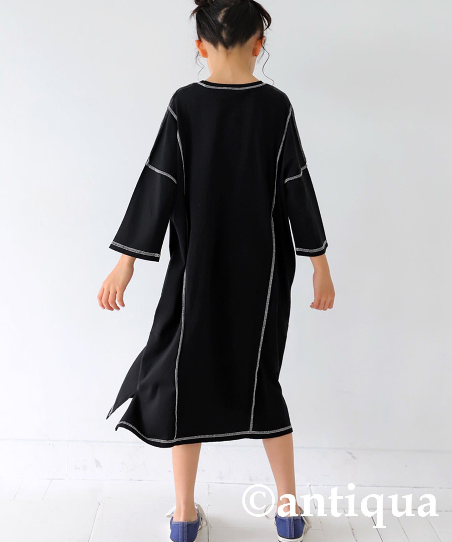 100% cotton out stech bicolor dress Kids