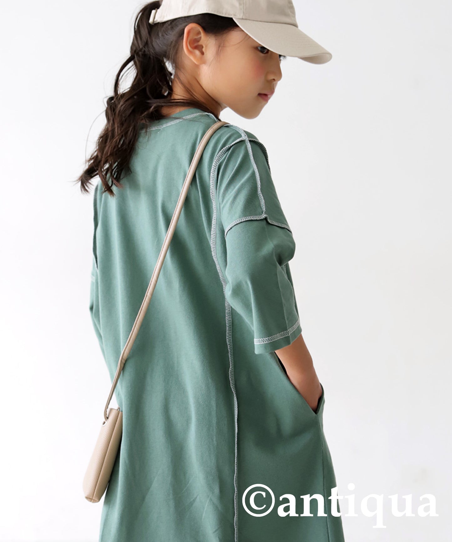 100% cotton out stech bicolor dress Kids