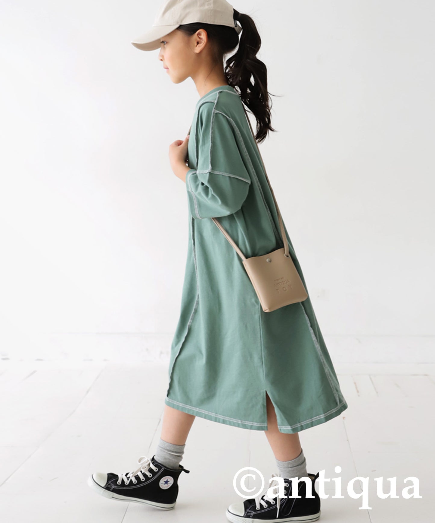 100% cotton out stech bicolor dress Kids