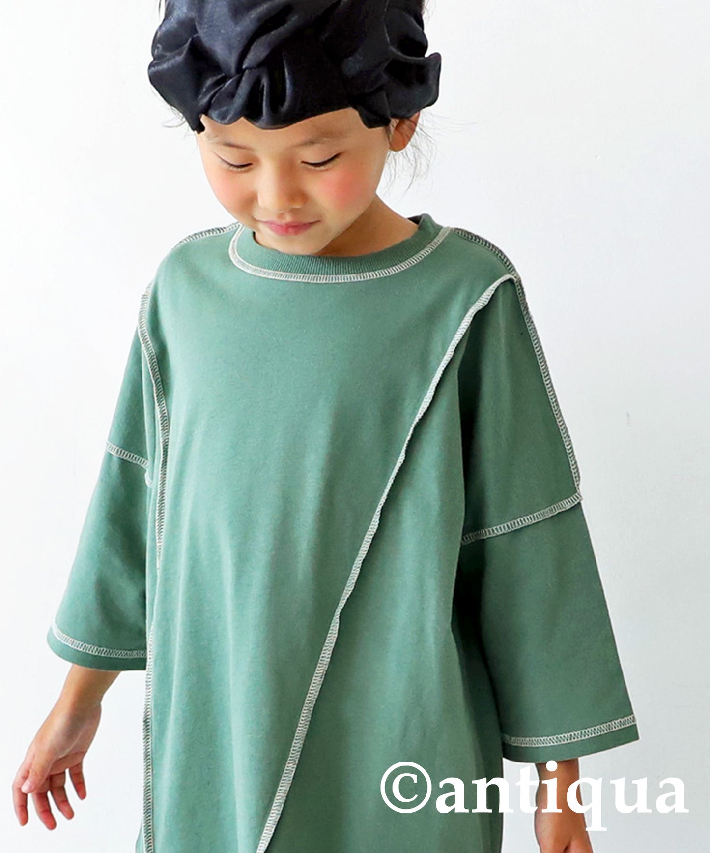 100% cotton out stech bicolor dress Kids