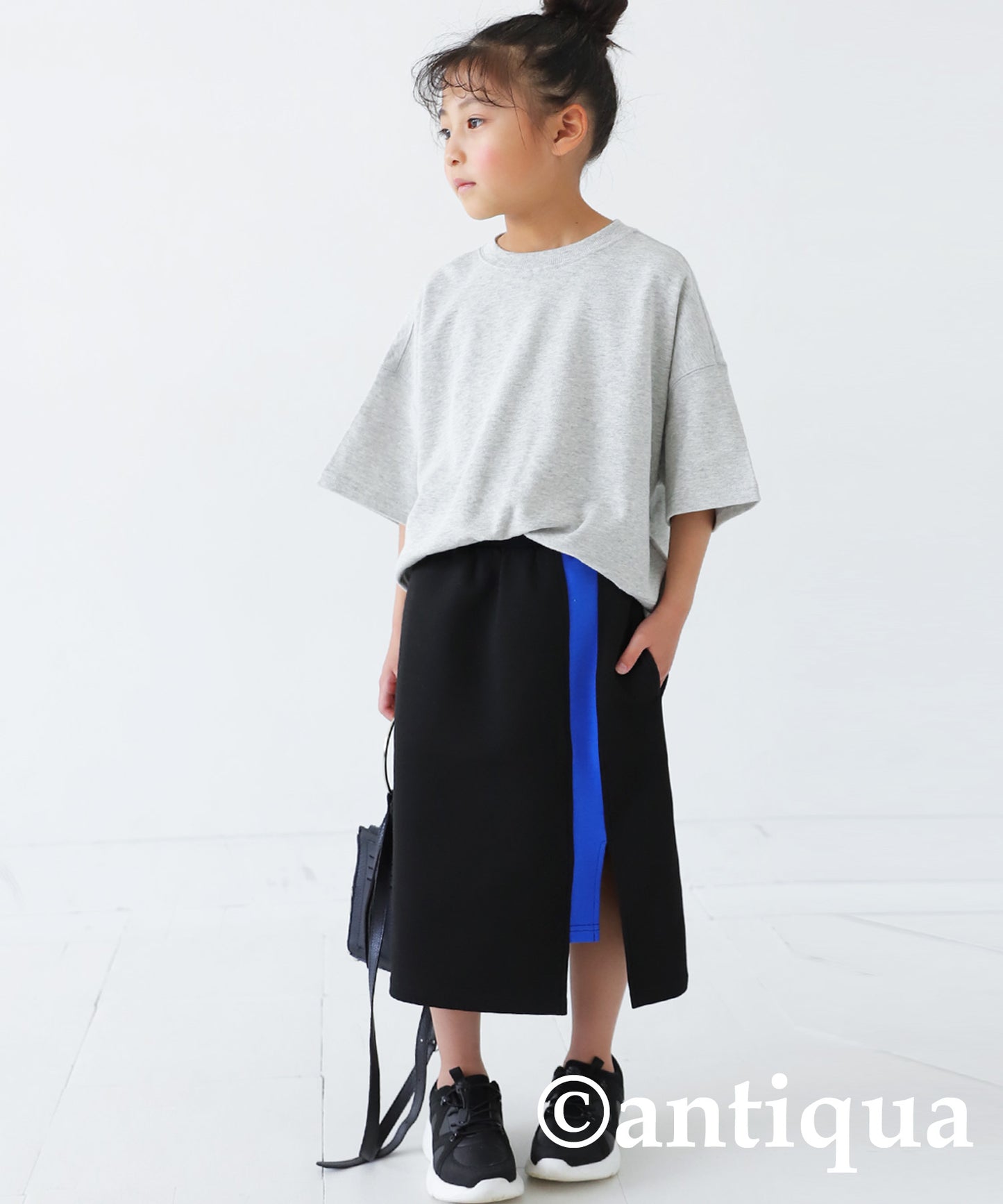 Ponte fabric Slit skirt Kids