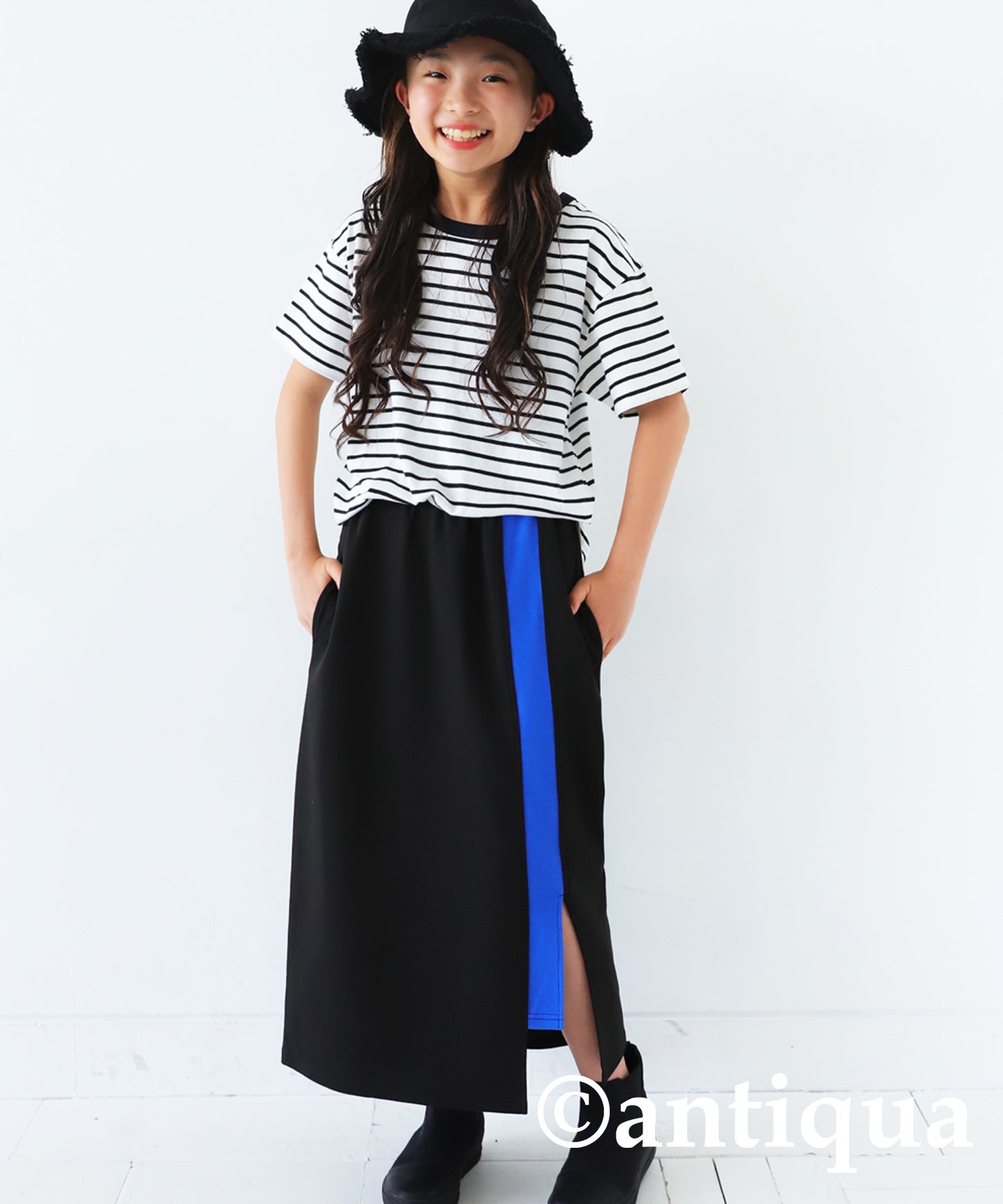 Ponte fabric Slit skirt Kids