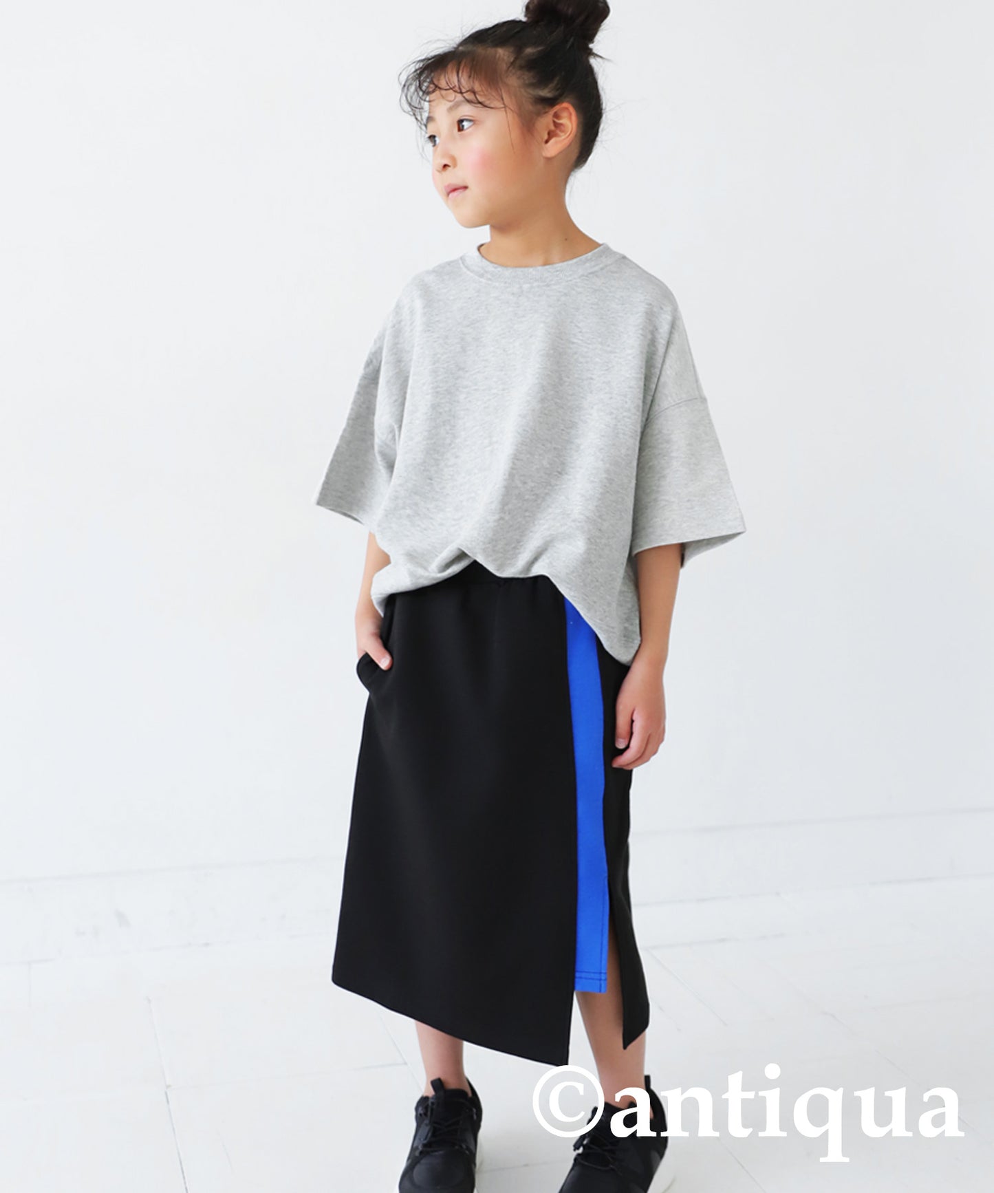 Ponte fabric Slit skirt Kids