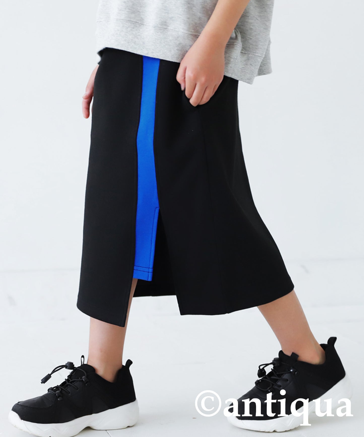 Ponte fabric Slit skirt Kids