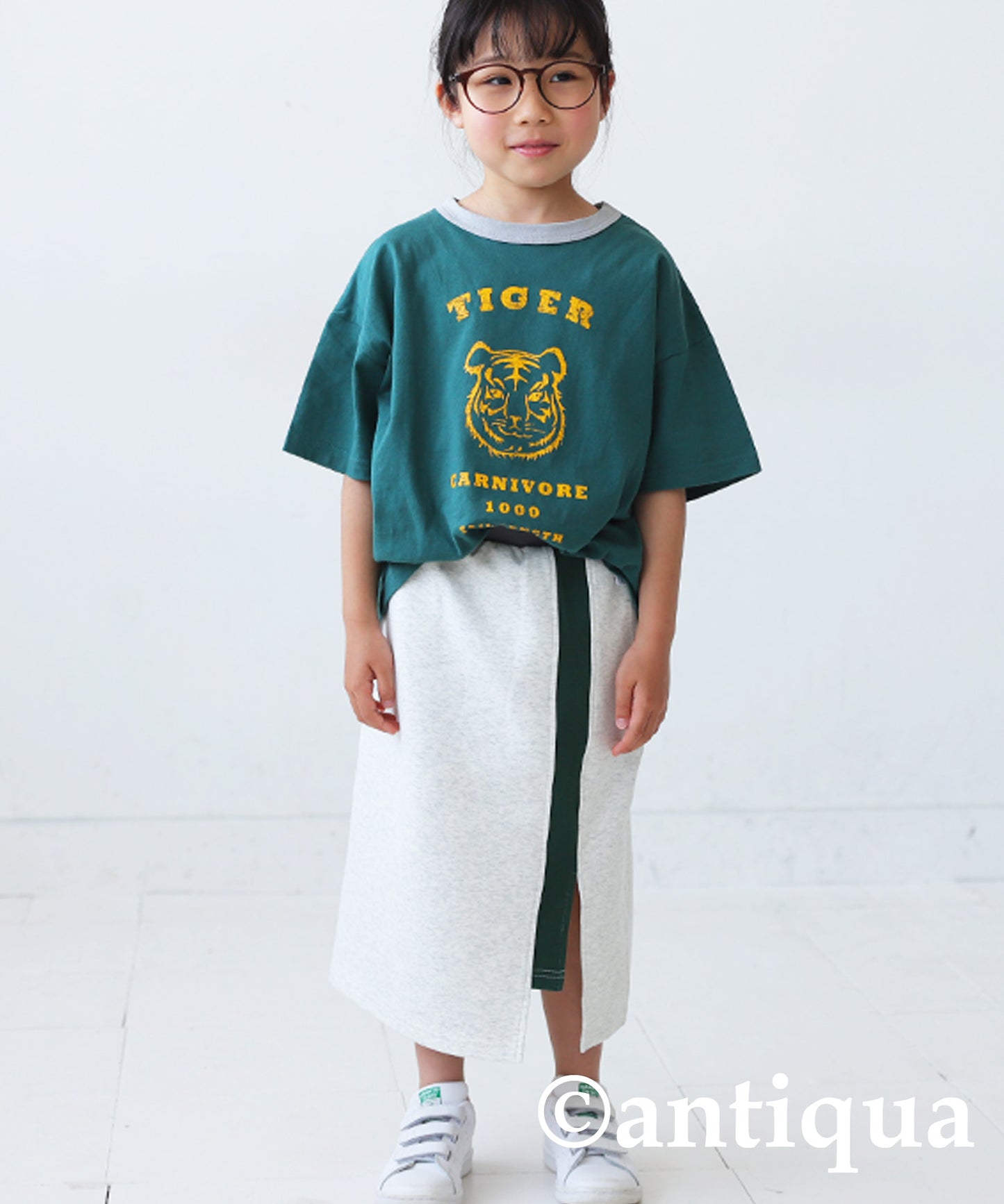 Ponte fabric Slit skirt Kids