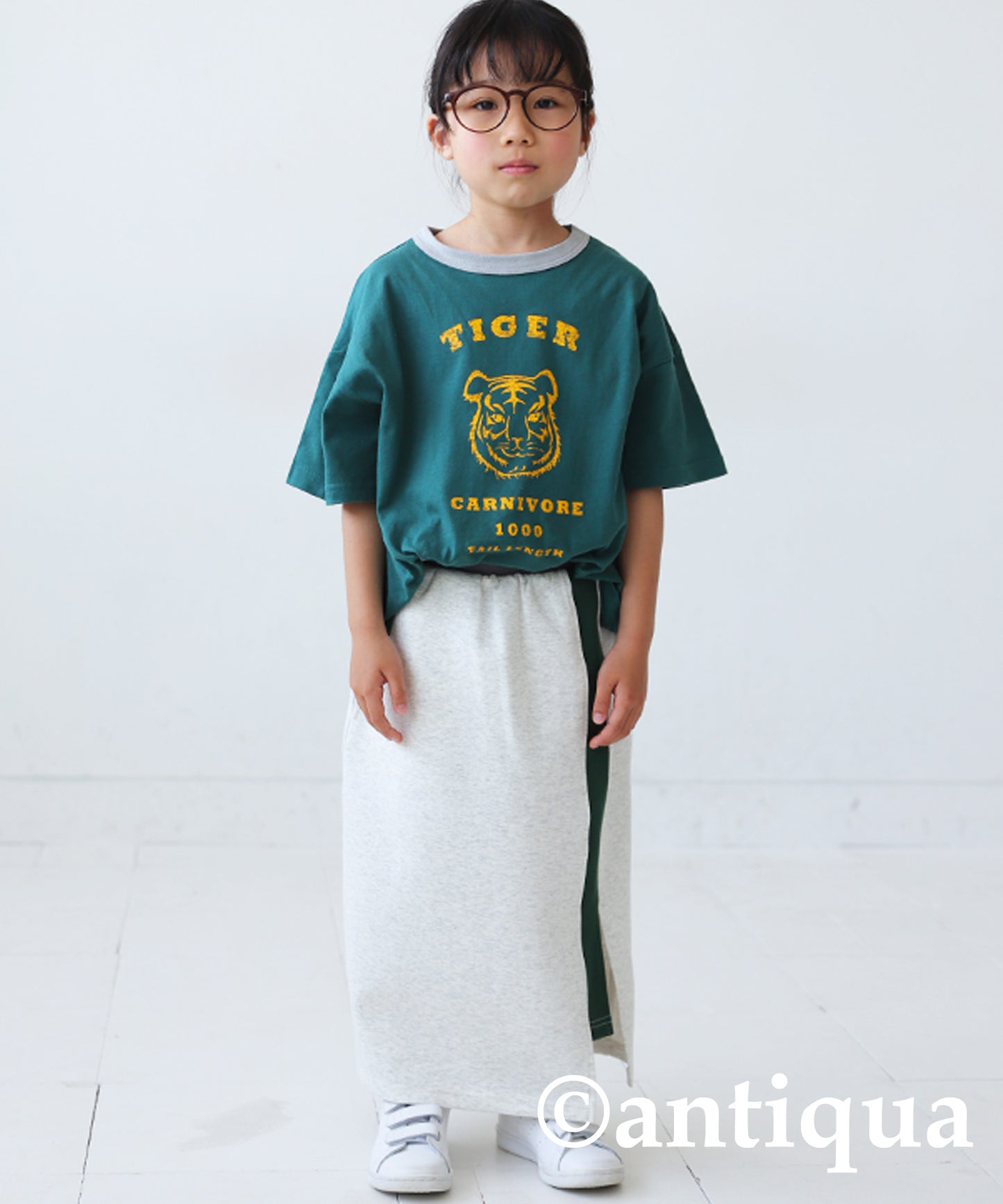 Ponte fabric Slit skirt Kids