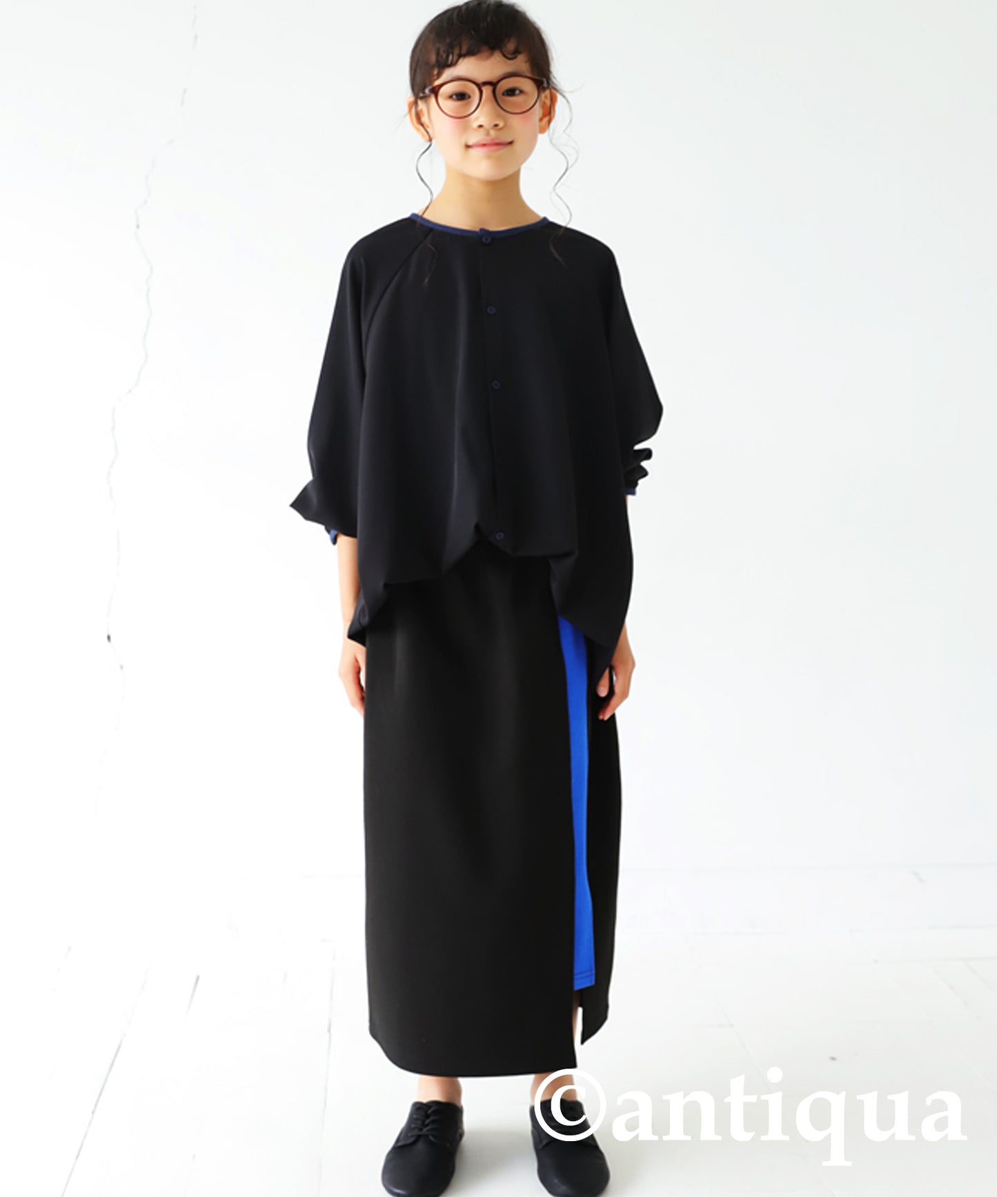 Ponte fabric Slit skirt Kids