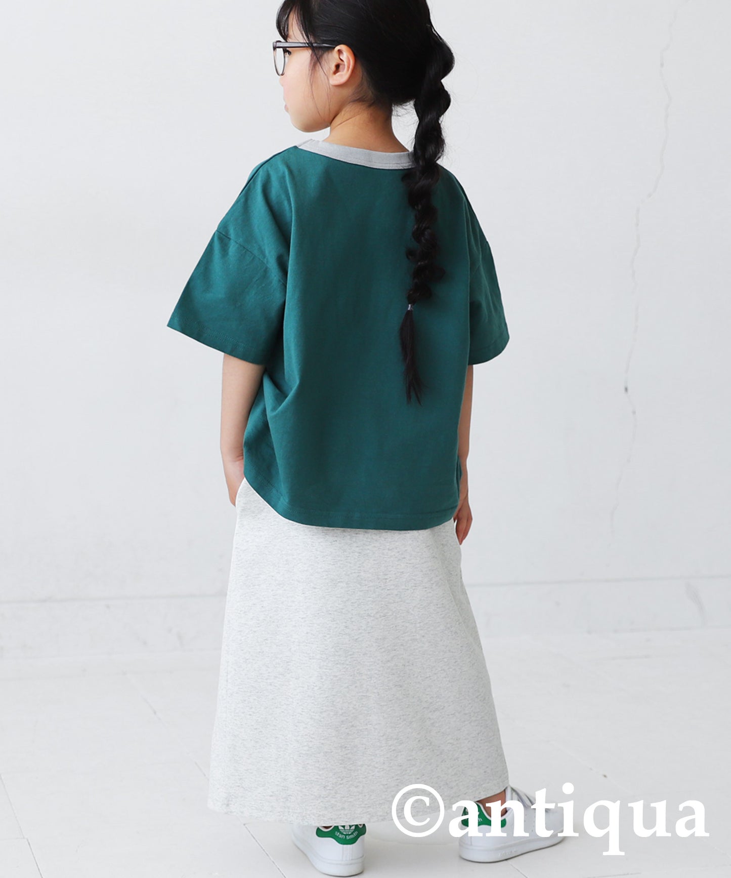 Ponte fabric Slit skirt Kids