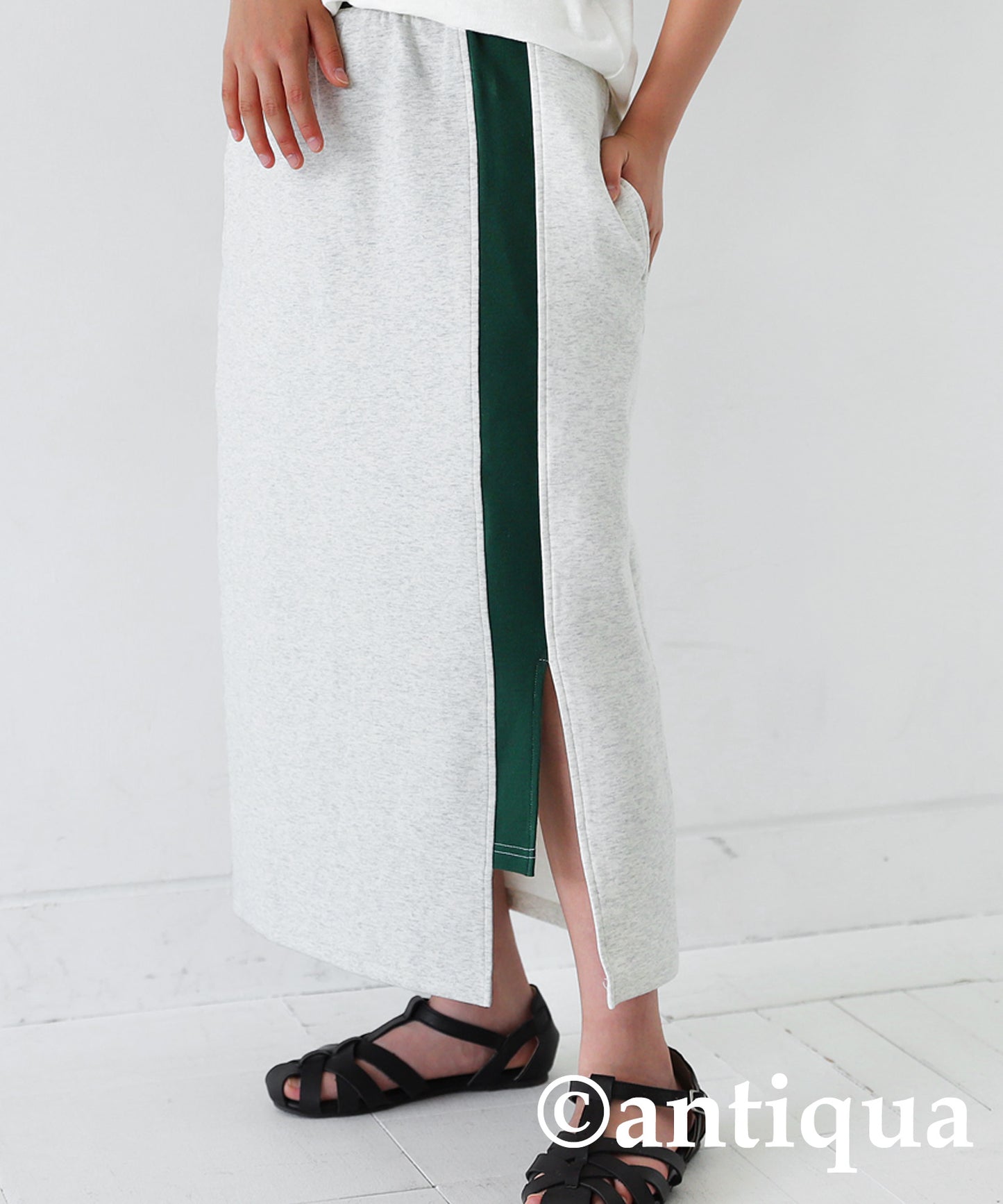 Ponte fabric Slit skirt Kids